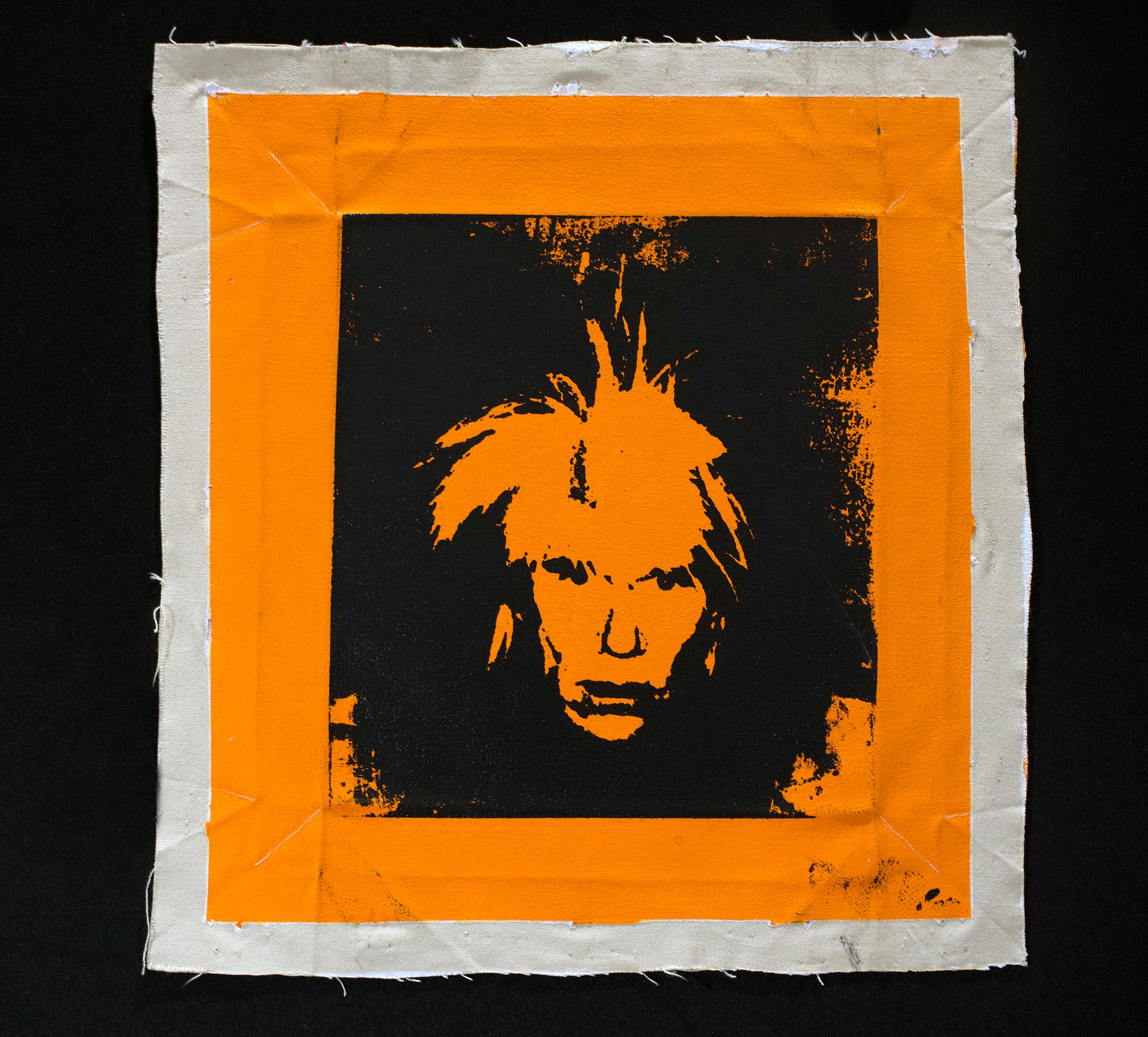 Fright Wig (Orange) - Canvas Print