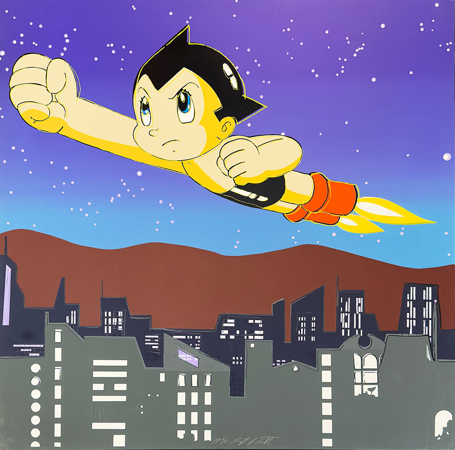 Astroboy (from the Homage to Andy Portfolio), Screenprint
