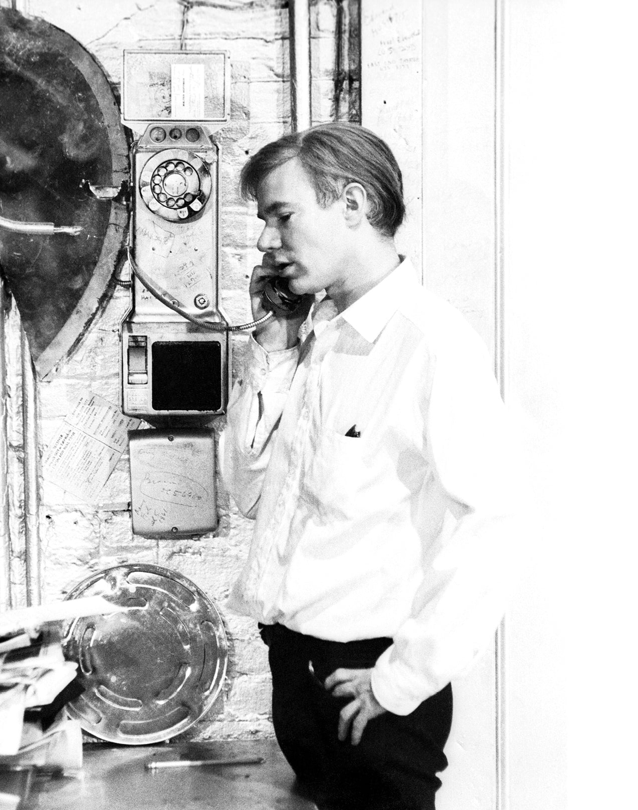 Andy Warhol on the Silver Factory Payphone, 1964