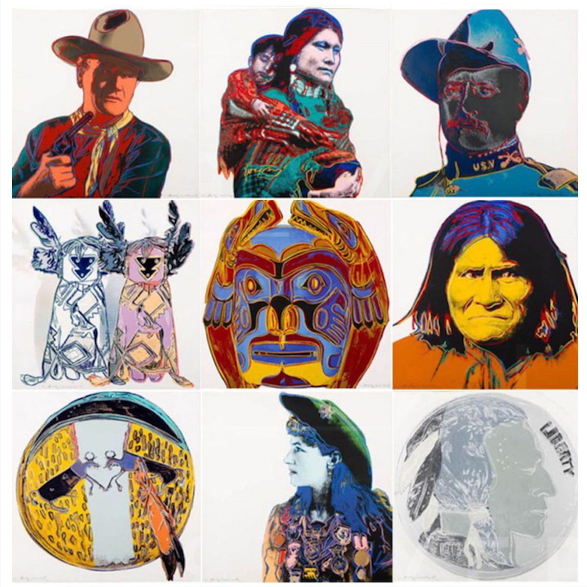 Andy Warhol - Cowboys and Indians Portfolio (Complete Series)