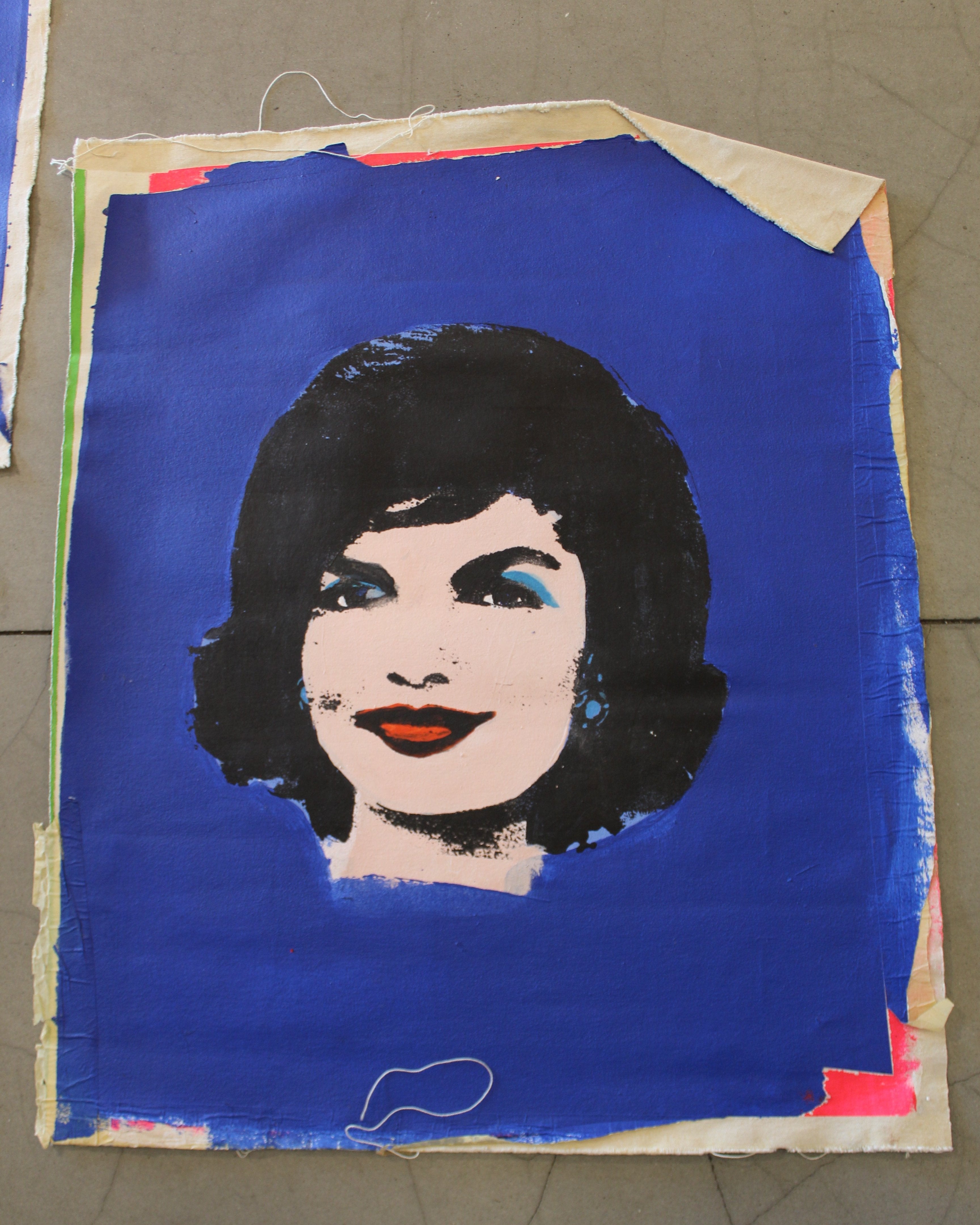 Jackie Kennedy (Blue) - Canvas Print