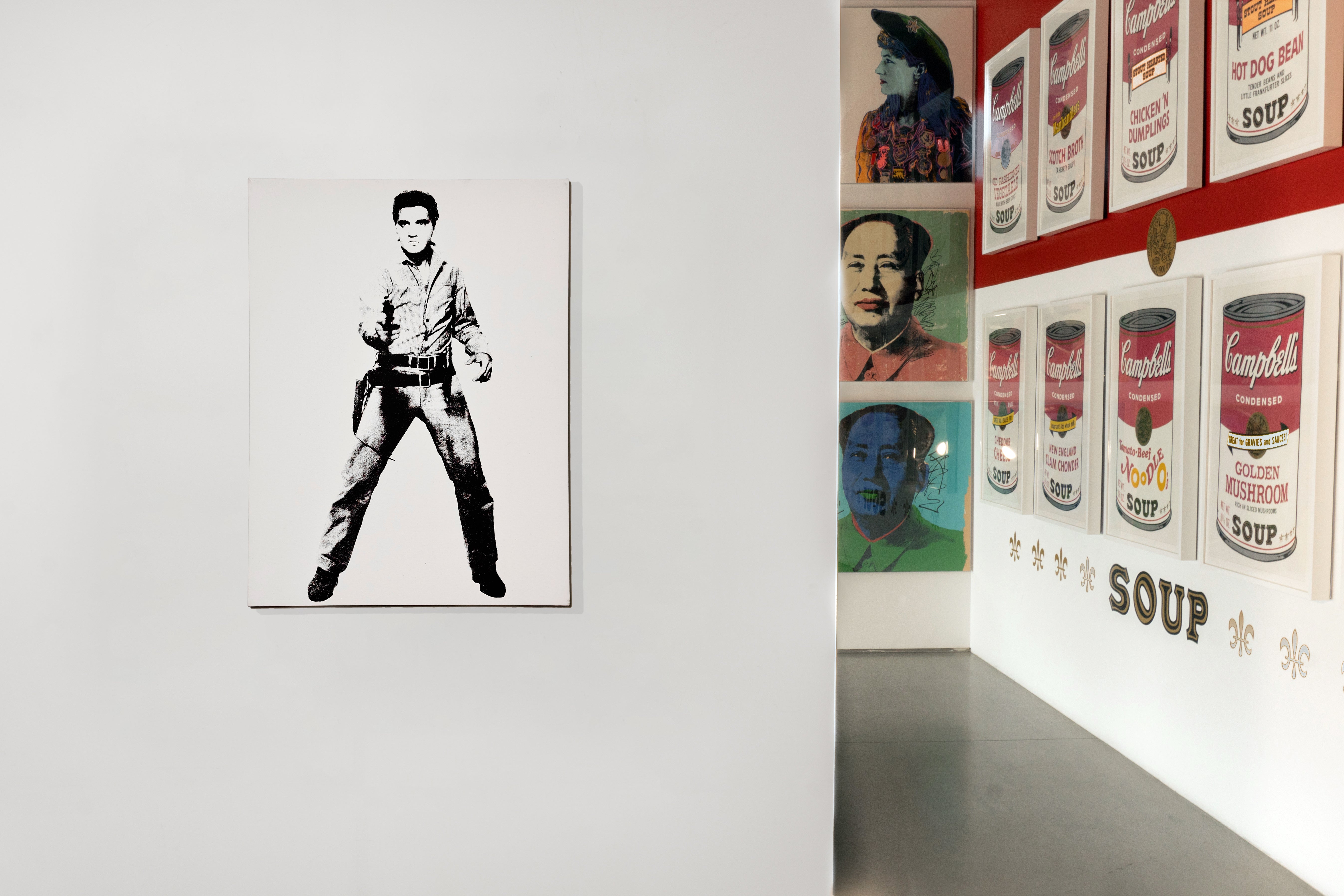 Elvis (White) - Screenprint on Canvas 24" x 18"