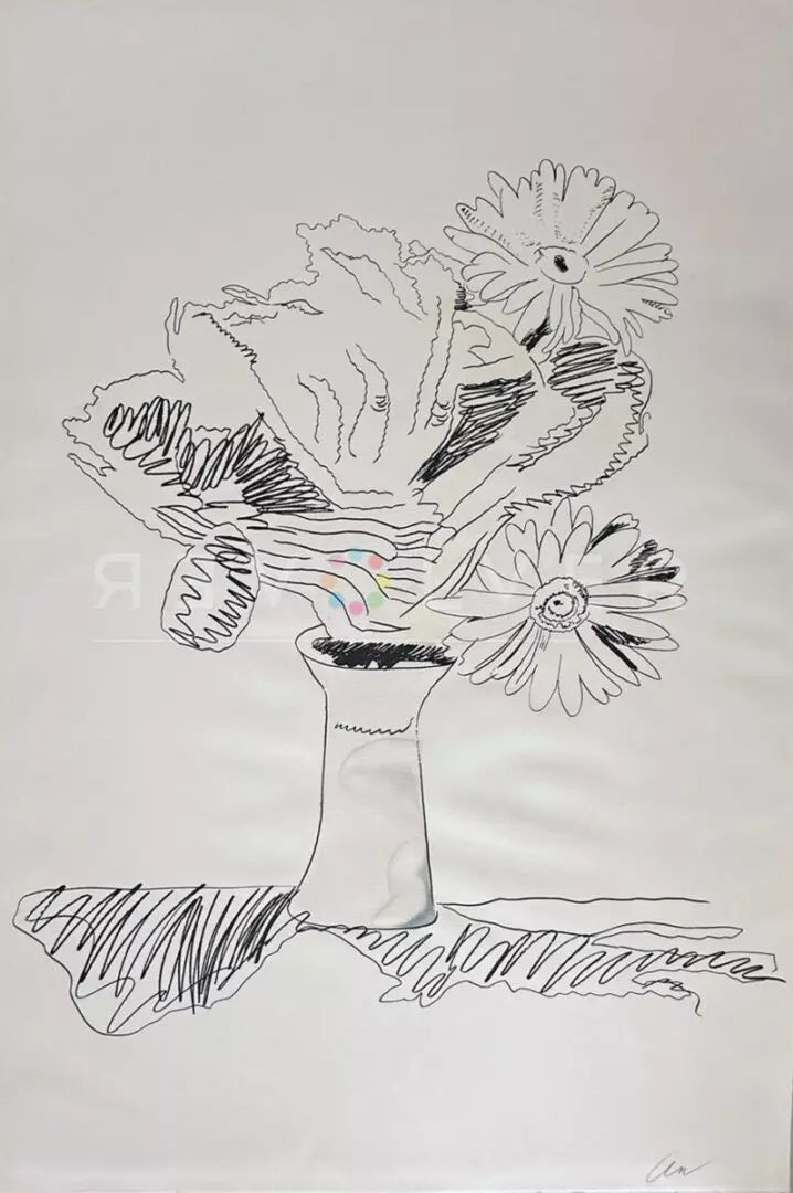 Andy Warhol - Flowers (Hand-Colored) (FS II.113)