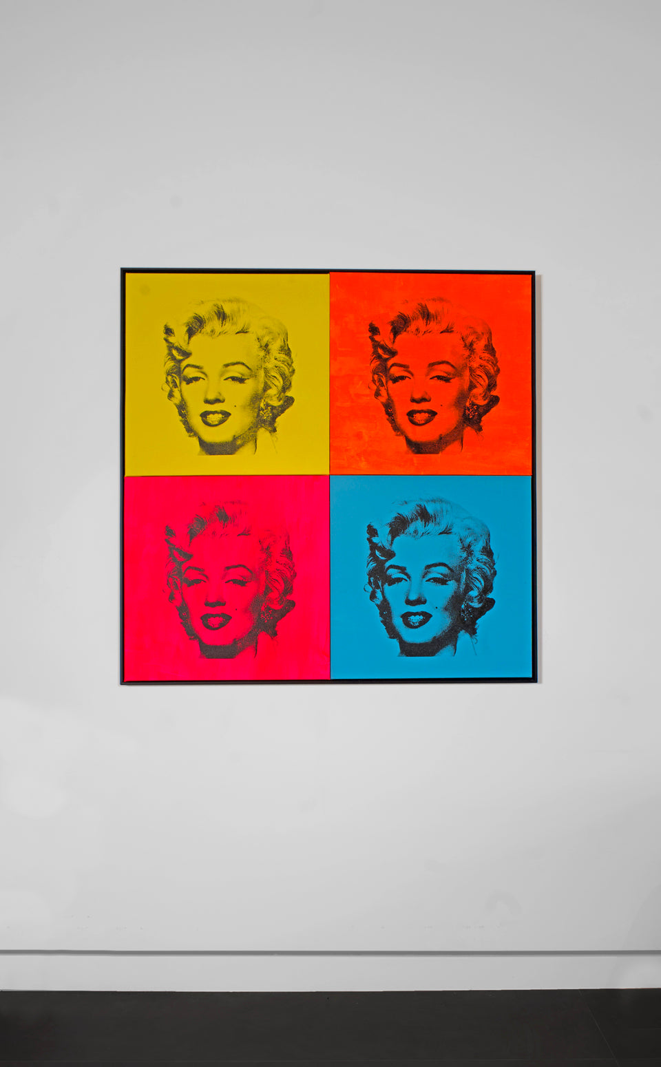 Four Marilyns (Yellow/Orange/Pink/Blue) - Screenprint on Canvas