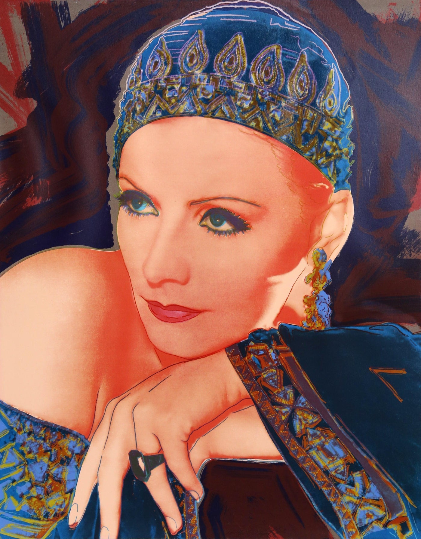 Greta Garbo 1, Screenprint and Acrylic