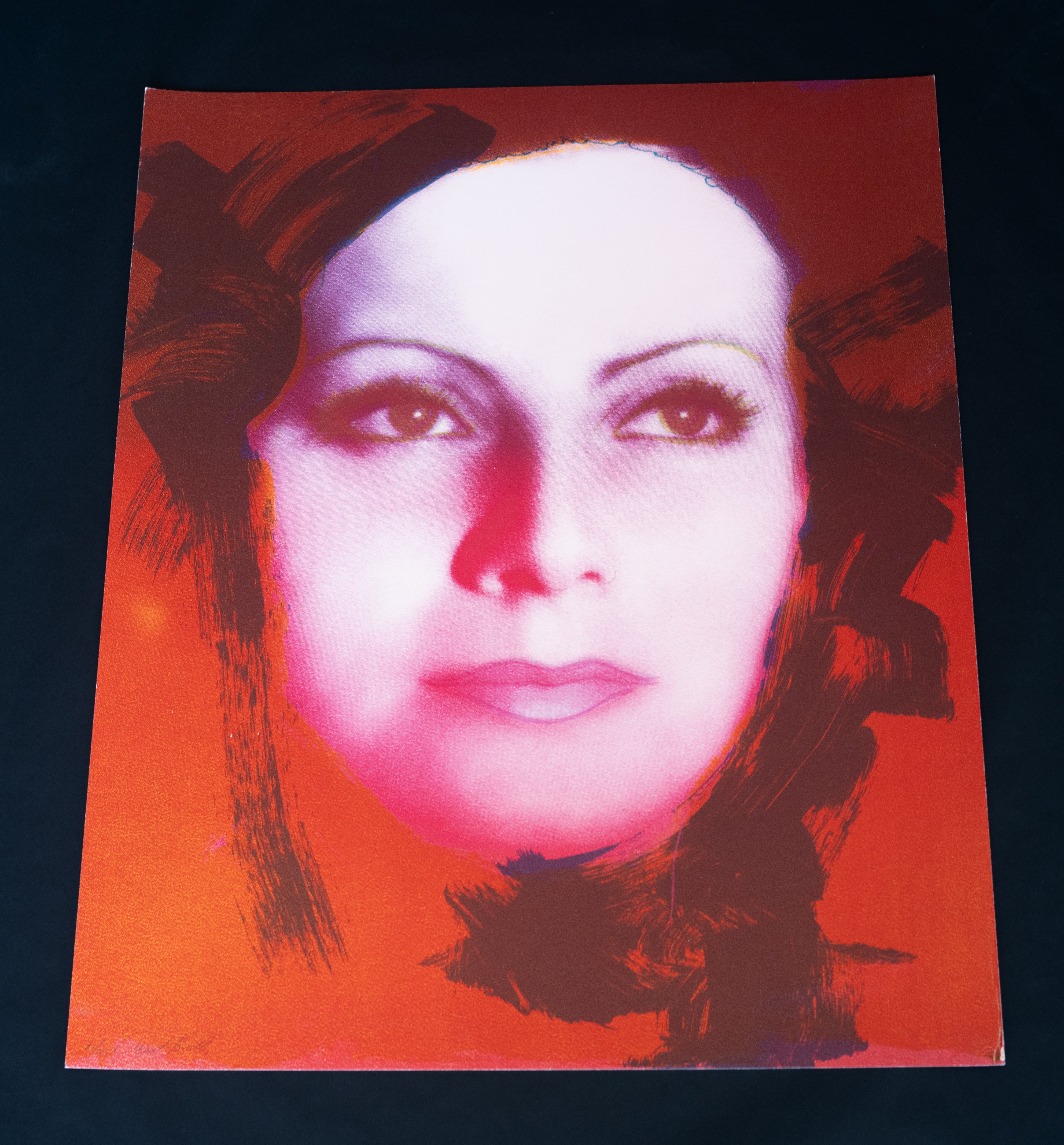 Greta Garbo 4, Screenprint and Acrylic