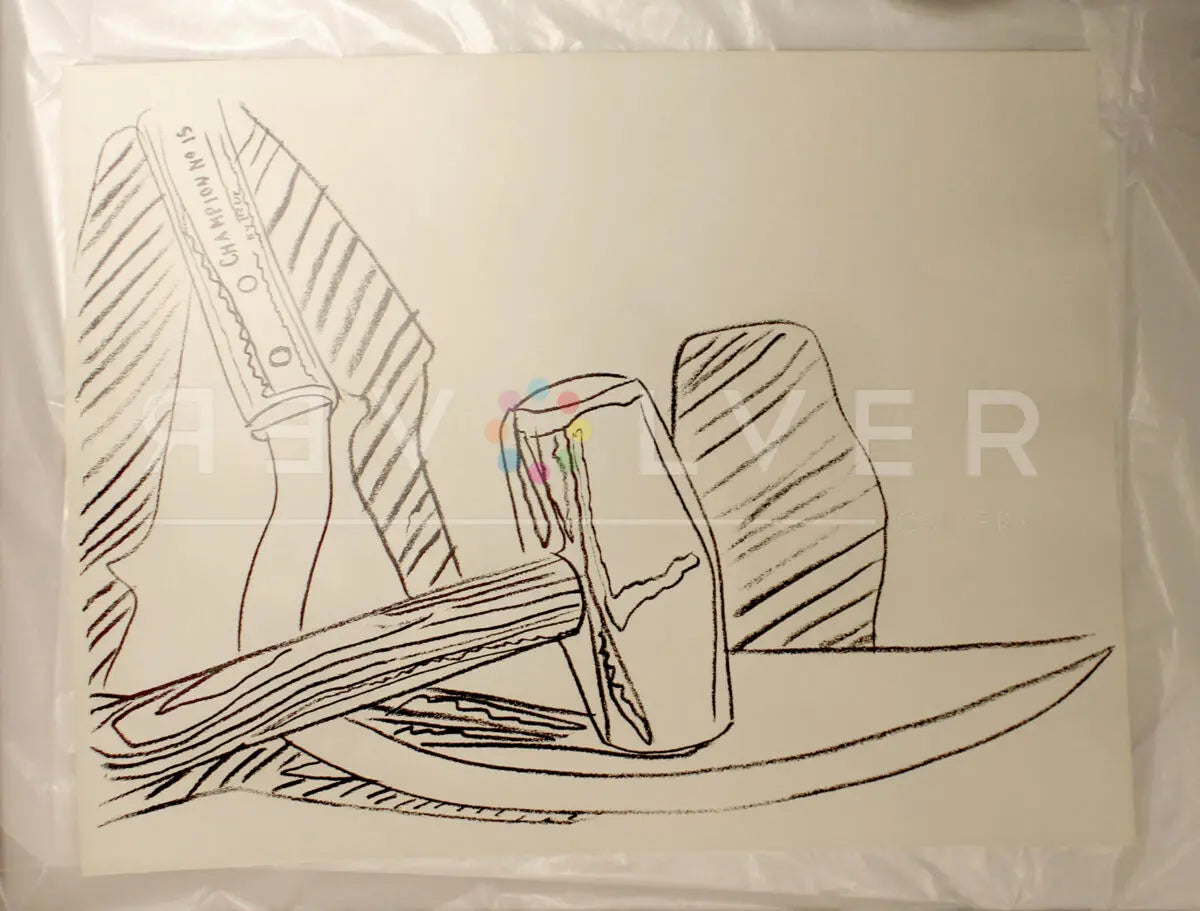 Andy Warhol - Hammer and Sickle (FS II.162 - Black and White - Unique)
