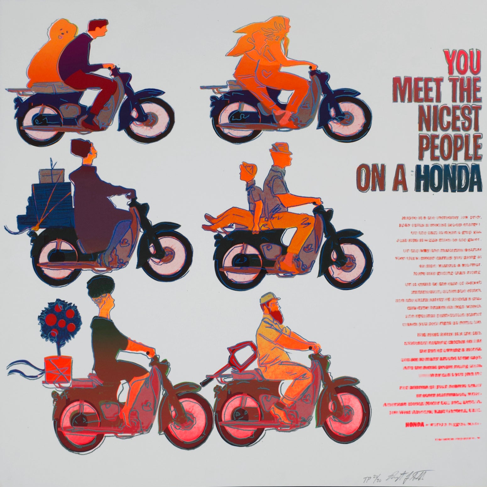 Honda (Trial Proof), Screenprint