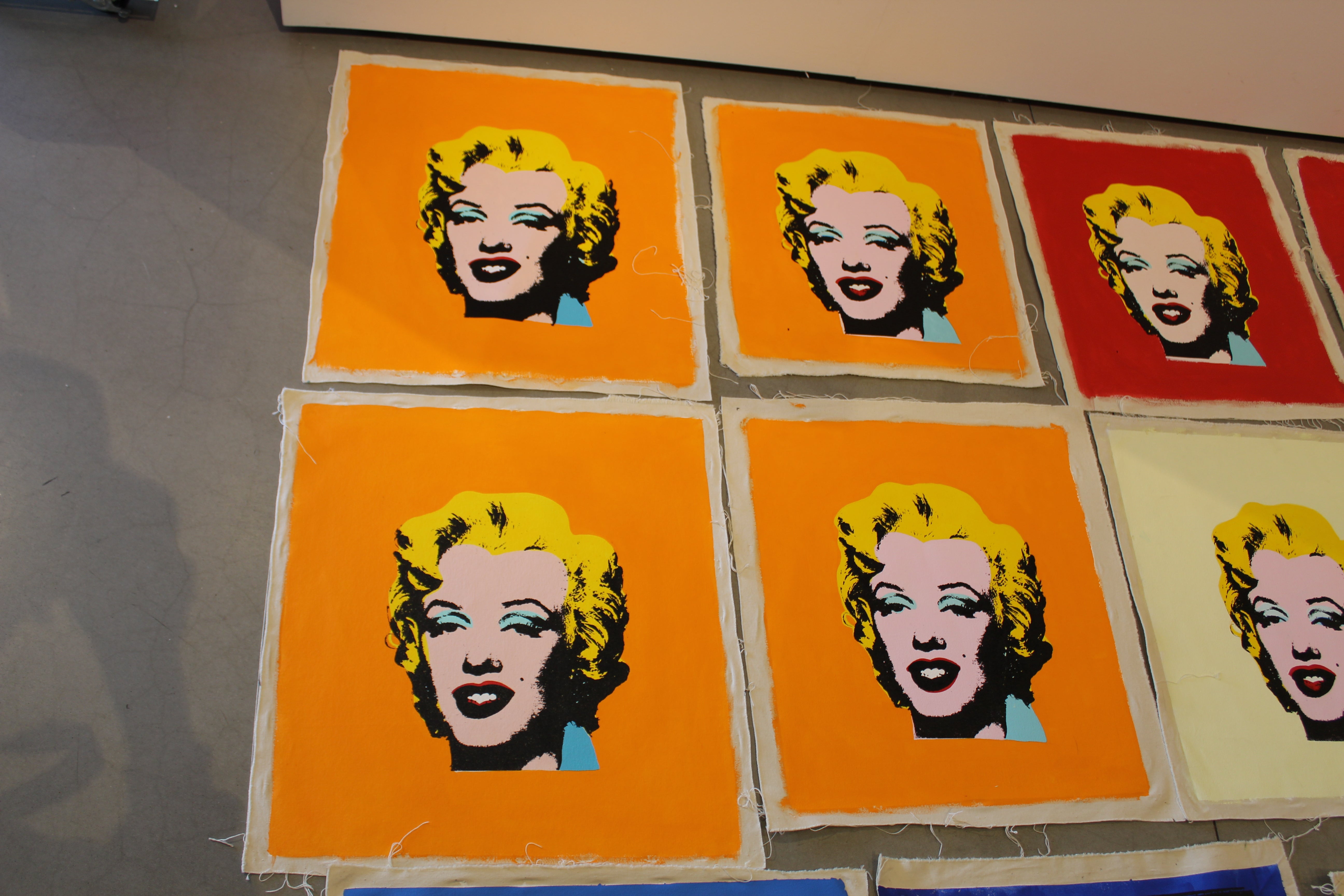 Marilyn Monroe (Orange) - Canvas Print