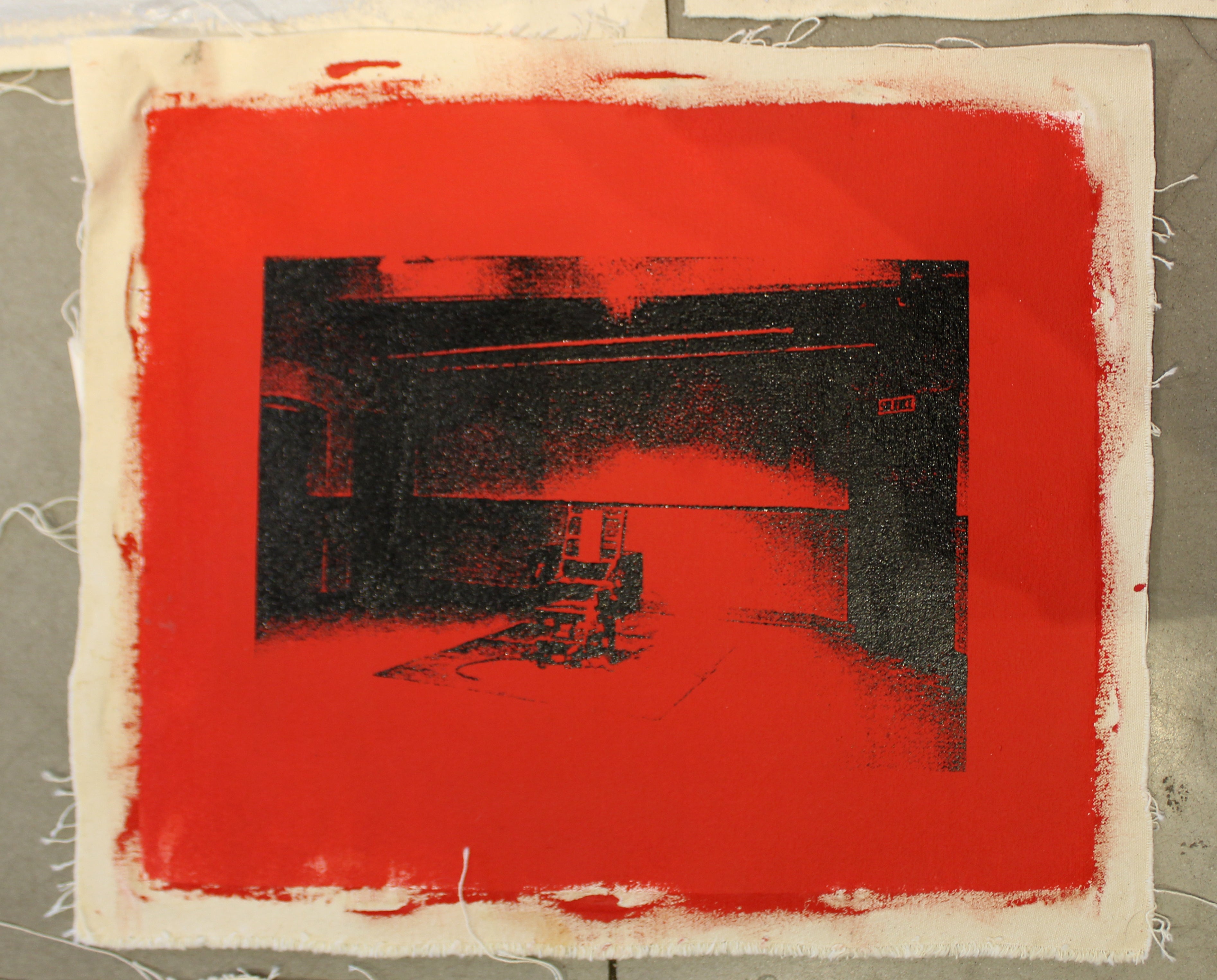 Electric Chair (Red) - Canvas Print