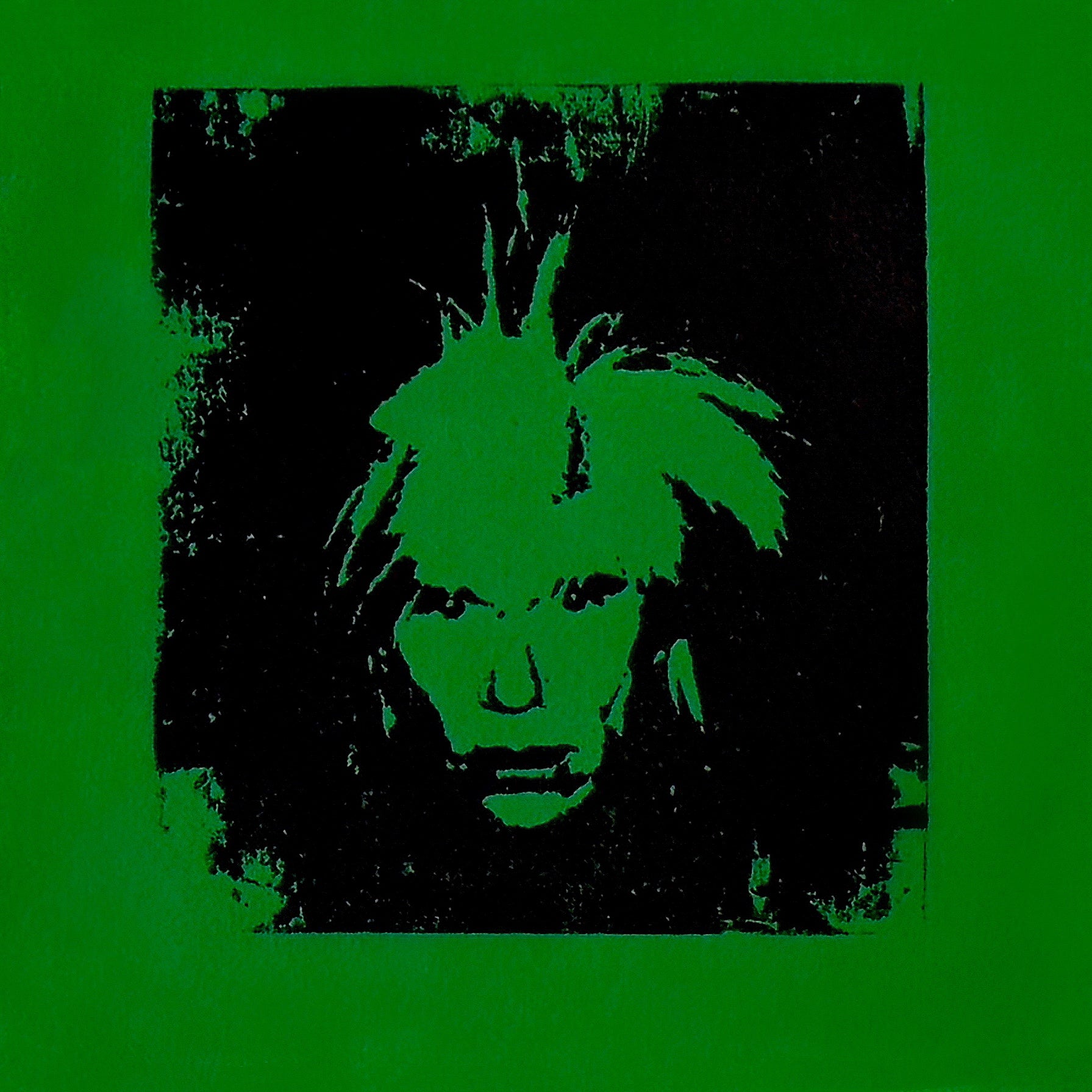 Fright Wig (Green) - Canvas Print