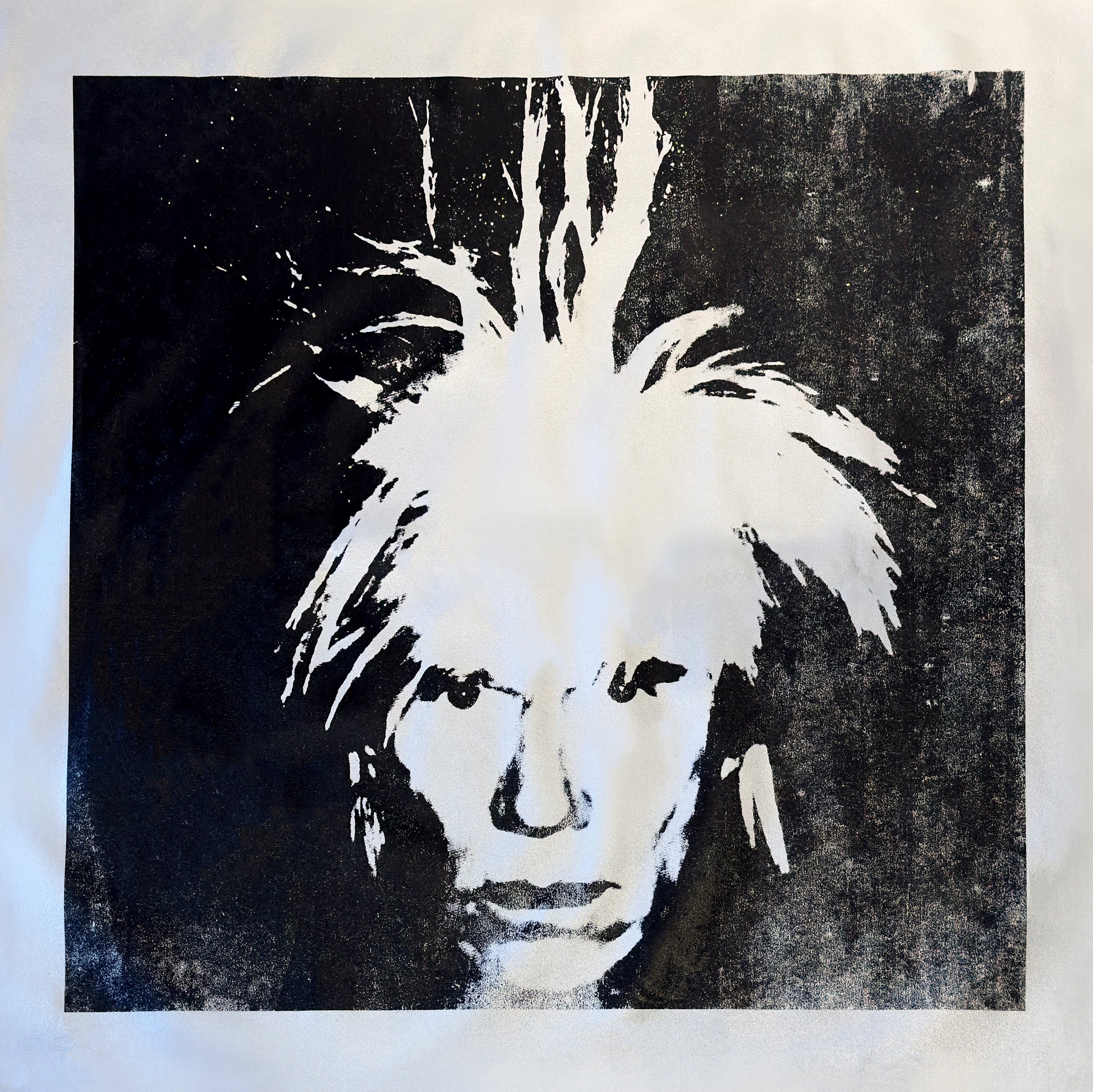 Fright Wig (Silver) - Canvas Print