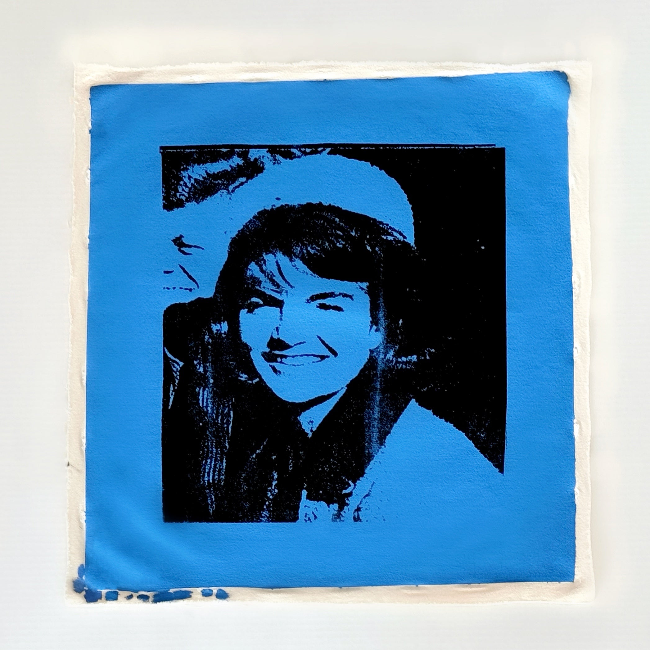 Jackie Kennedy ( Light Blue) - Canvas Print