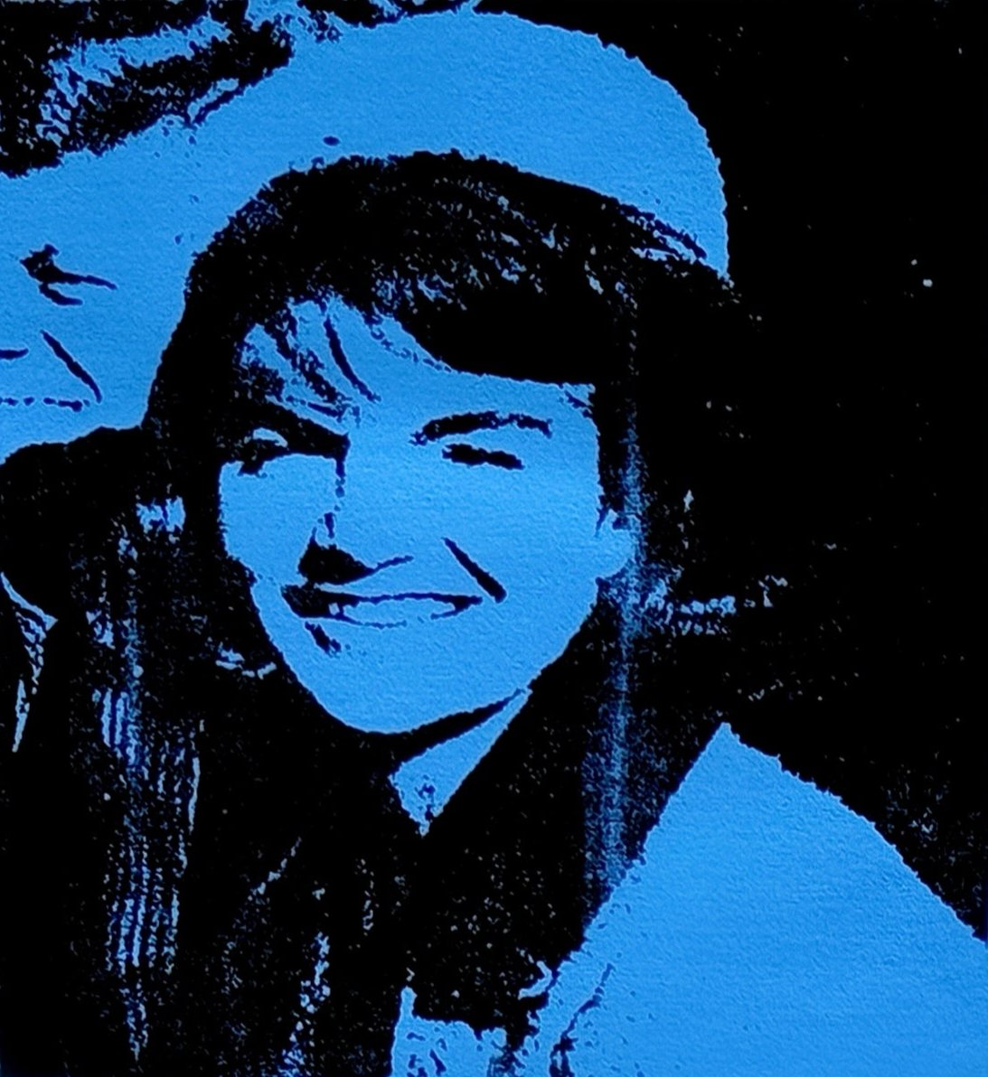 Jackie Kennedy ( Light Blue) - Canvas Print