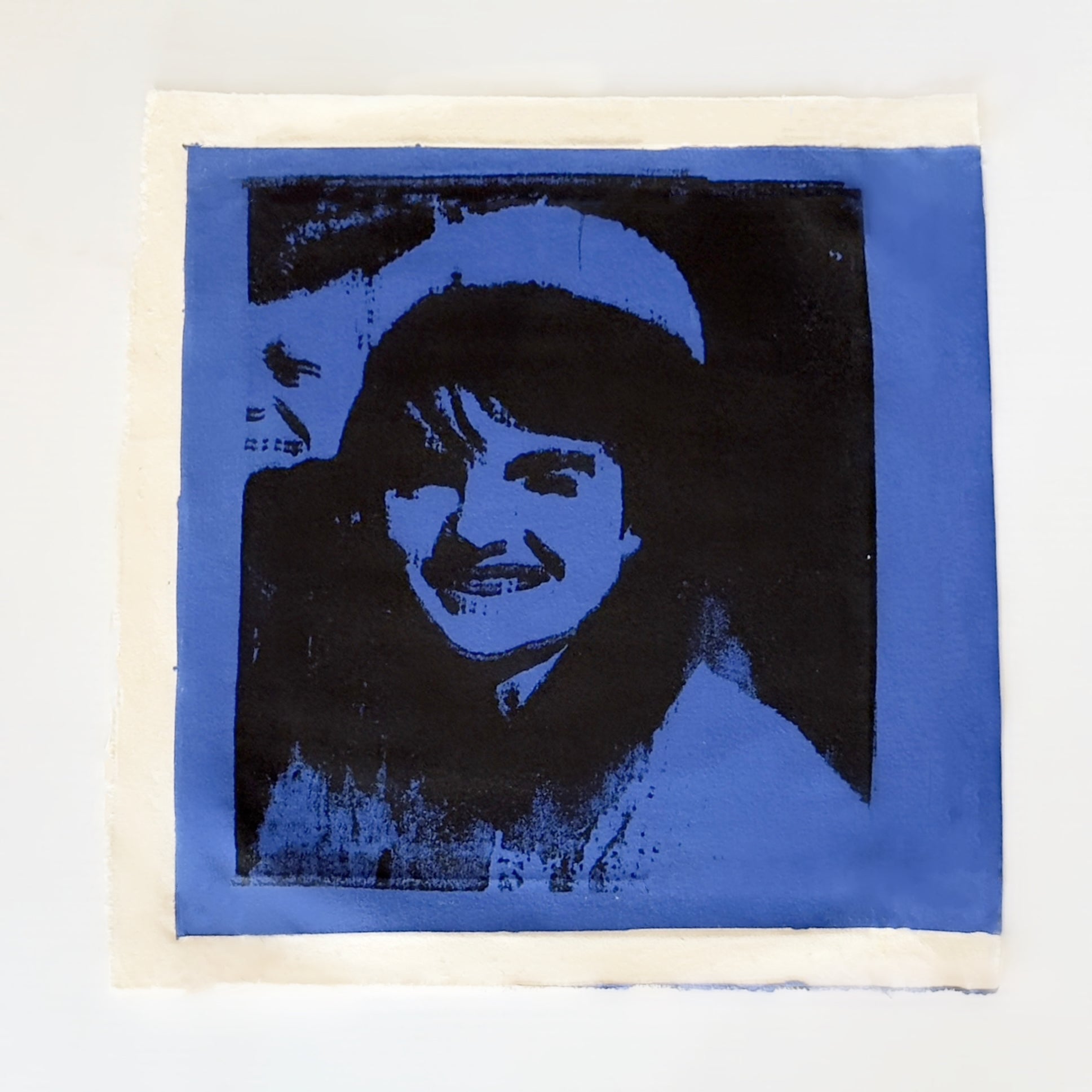 Jackie Kennedy (Blue) - Canvas Print