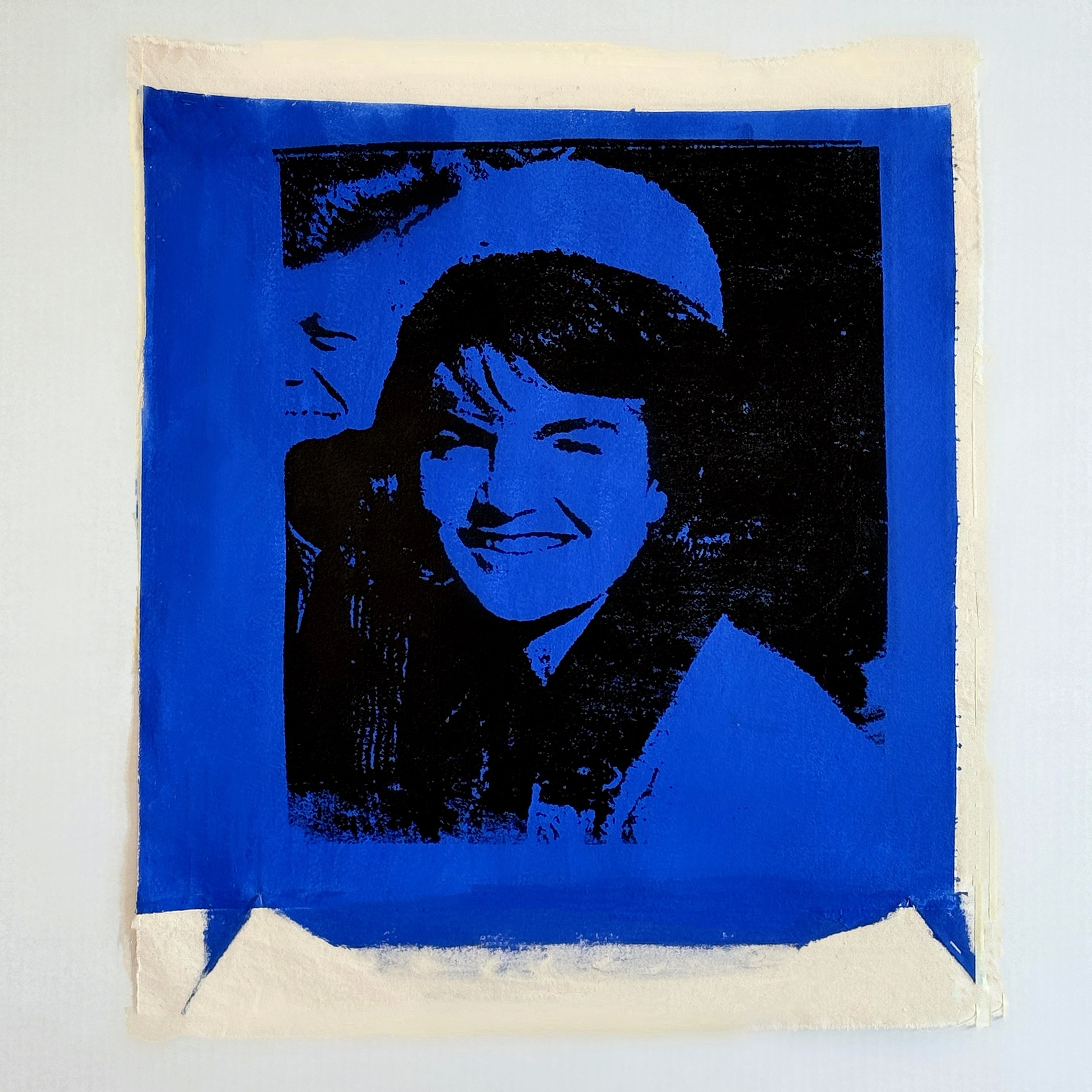 Jackie Kennedy (Blue) - Canvas Print