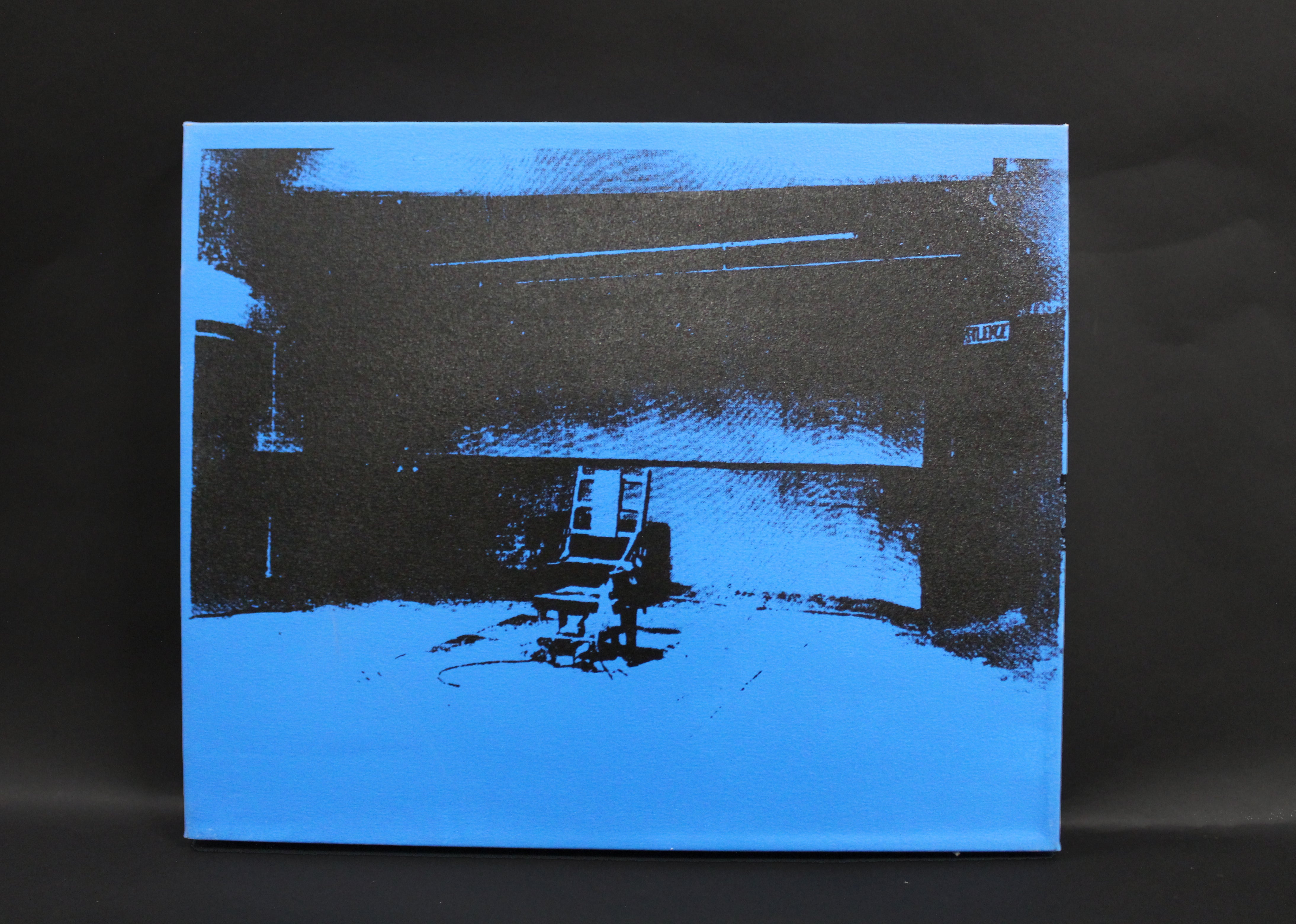 Electric Chair (Blue) - Canvas Print