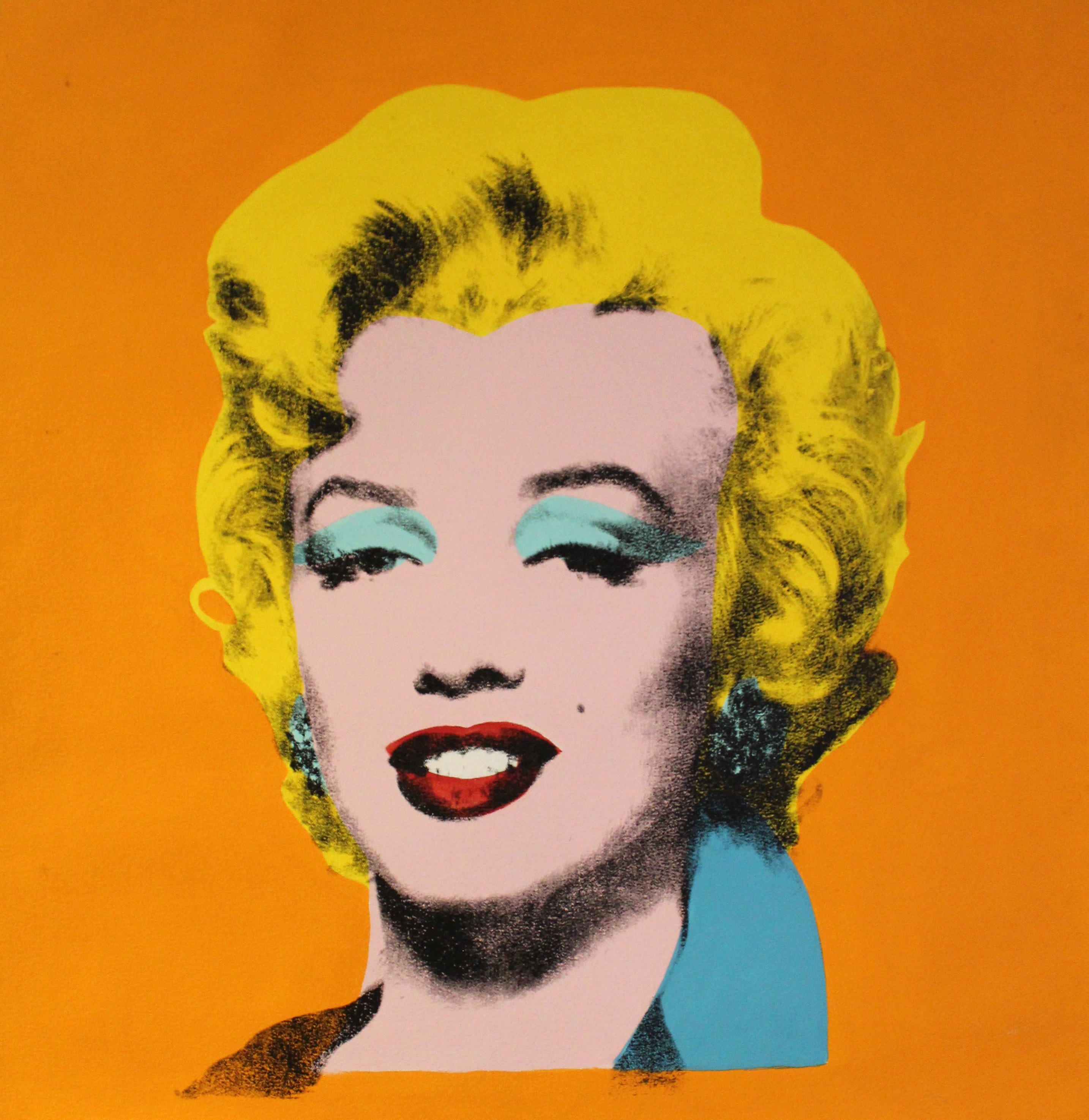 Marilyn Monroe (Orange) - Canvas Print