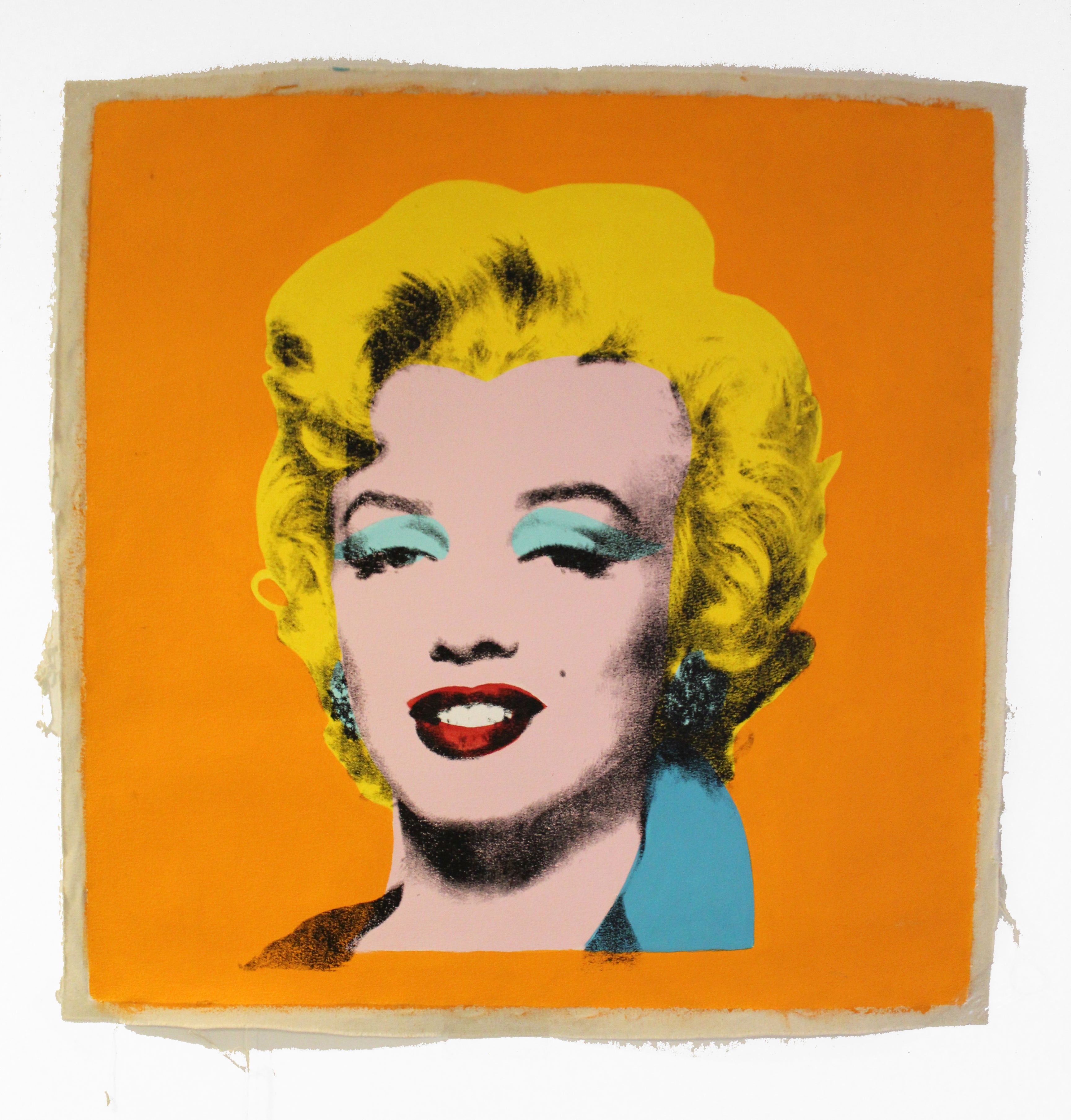Marilyn Monroe (Orange) - Canvas Print