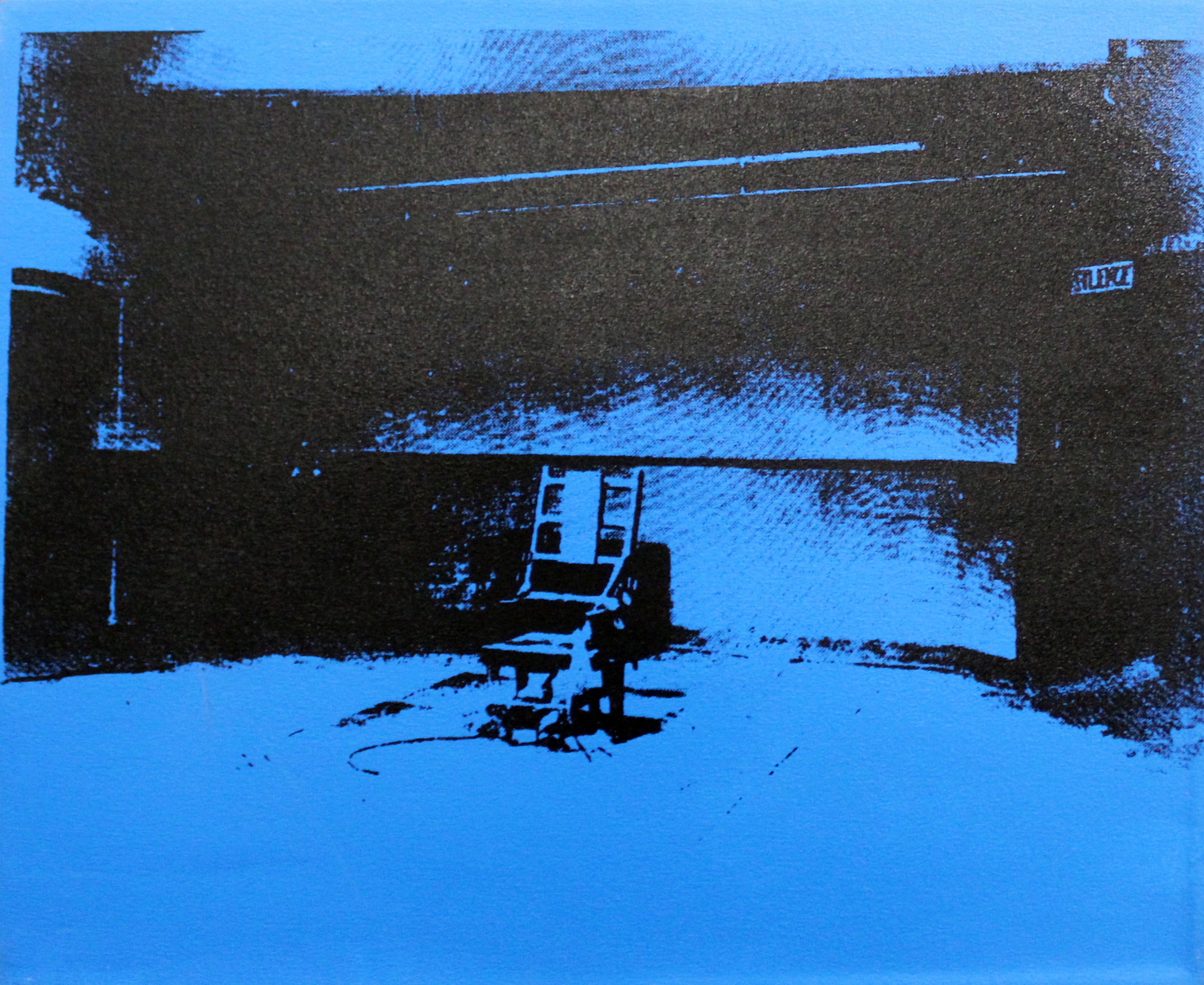 Electric Chair (Blue) - Canvas Print