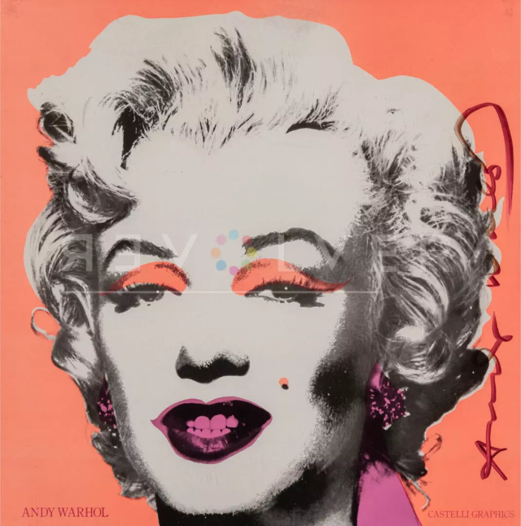 Andy Warhol - Marilyn Invitation 12” x 12” (Castelli Graphics)