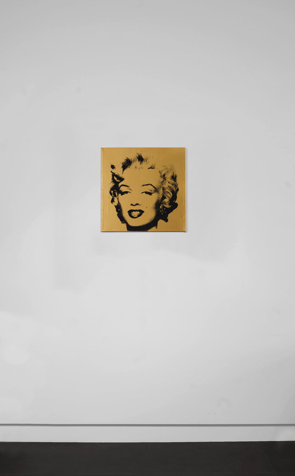 Marilyn Monroe (Gold) - Screenprint on Canvas 12" x 12