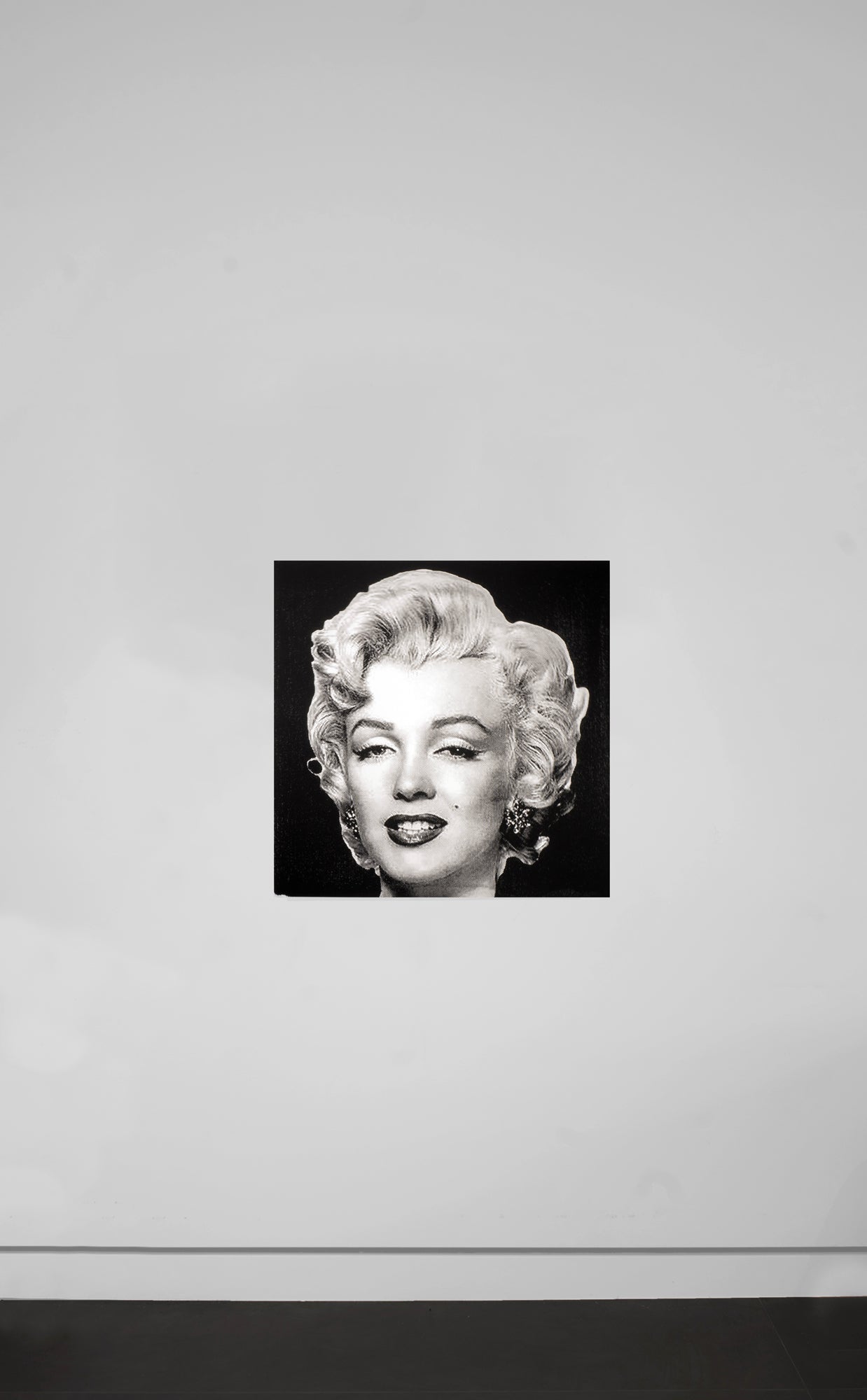 Marilyn Monroe (Black and White) - Screenprint on Canvas 20" x 20"