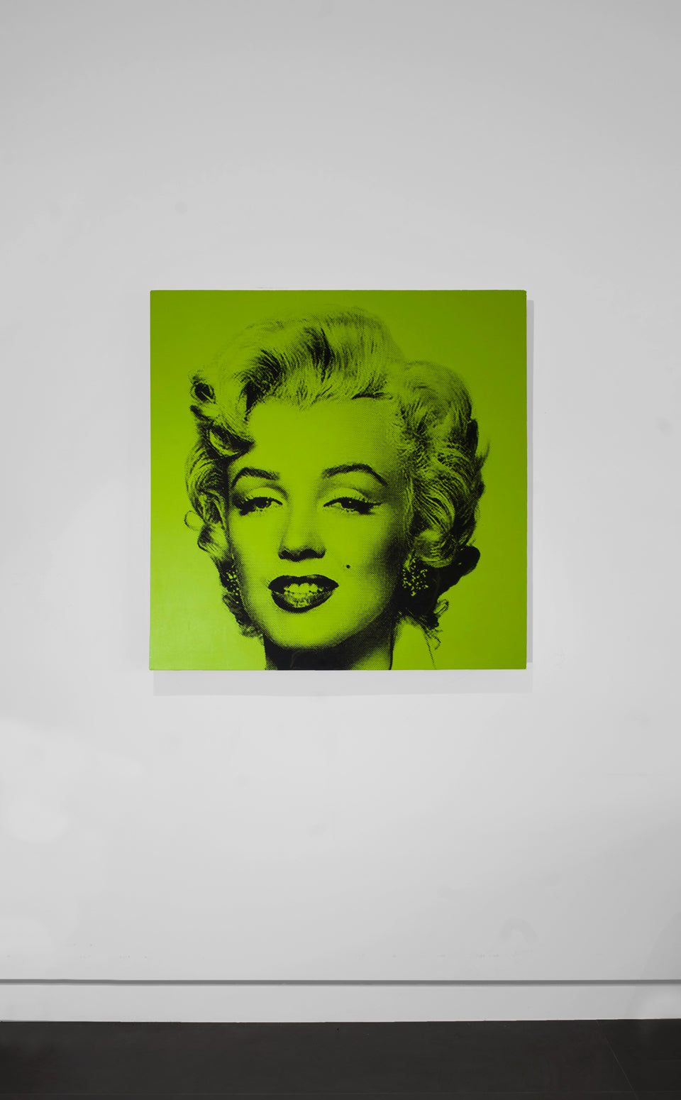 Marilyn Monroe (Lime Green) - Screenprint on Canvas 40" x 40"