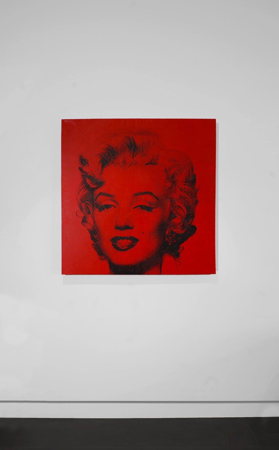 Marilyn Monroe (Red) - Screenprint on Canvas 40" x 40"