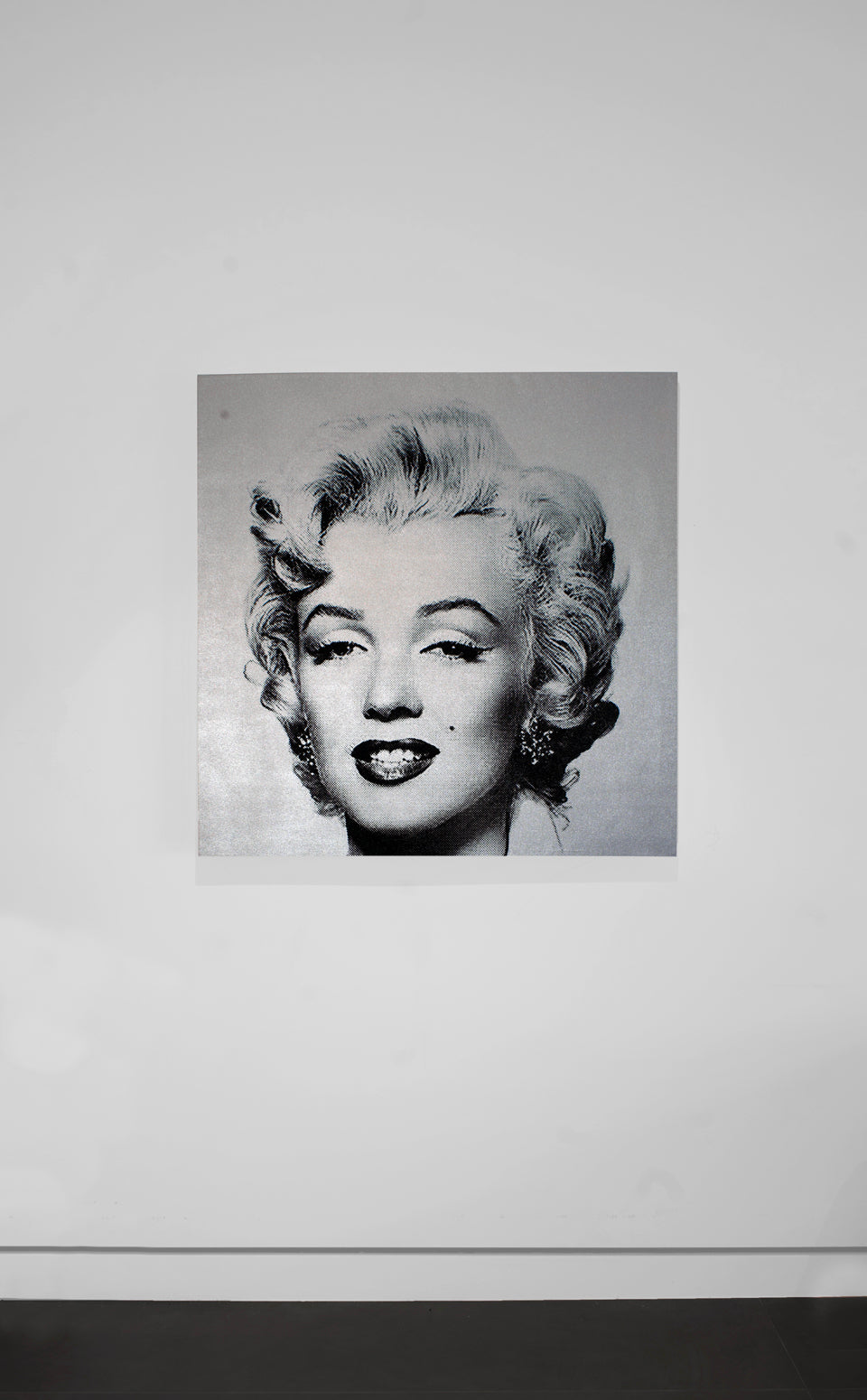 Marilyn Monroe (Silver) - Screenprint on Canvas 40" x 40"