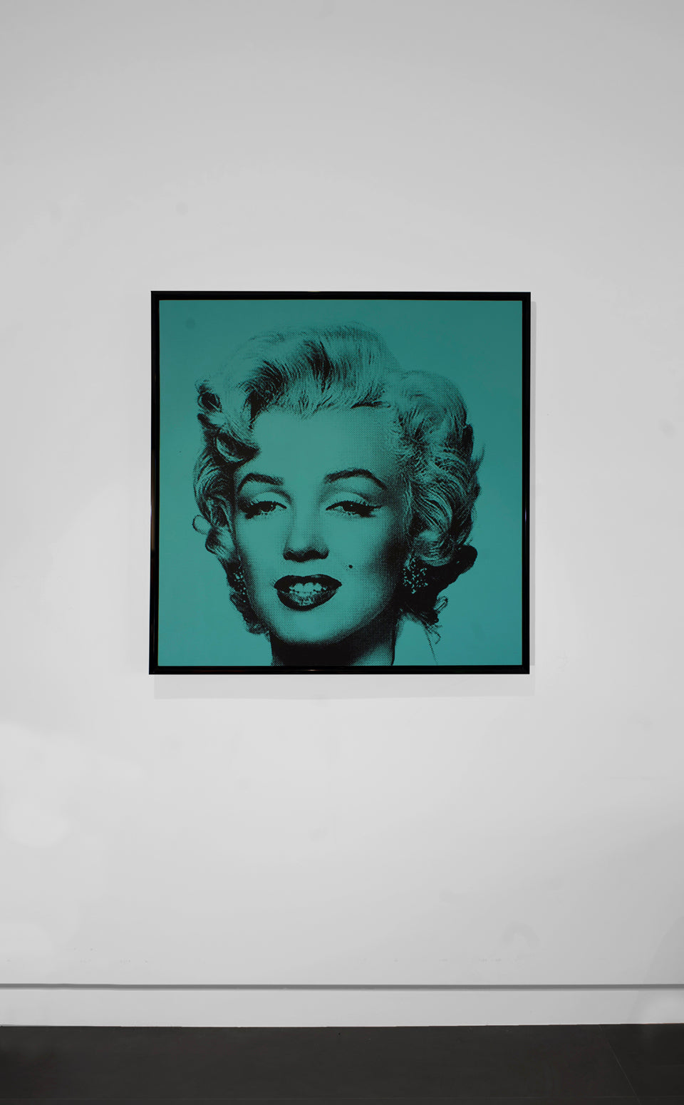 Marilyn Monroe (Turquoise) - Screenprint on Canvas 40" x 40"