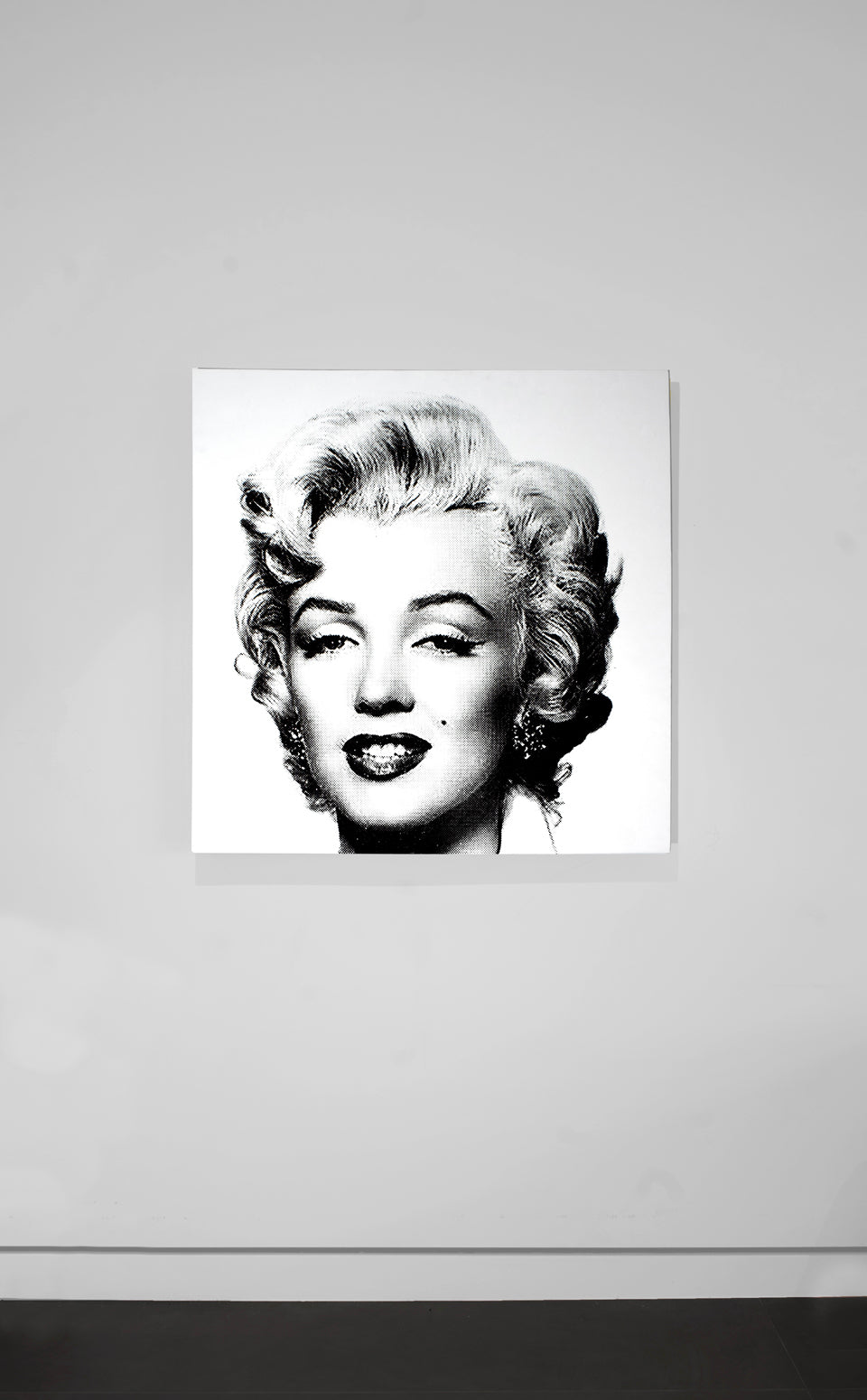 Marilyn Monroe (White) - Screenprint on Canvas 40" x 40"