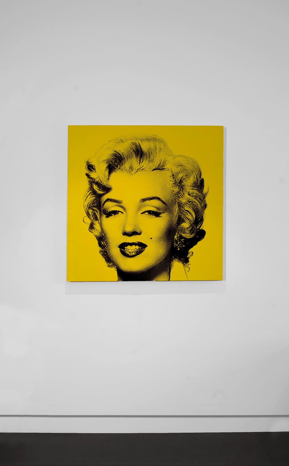 Marilyn Monroe (Yellow) - Screenprint on Canvas 40" x 40"