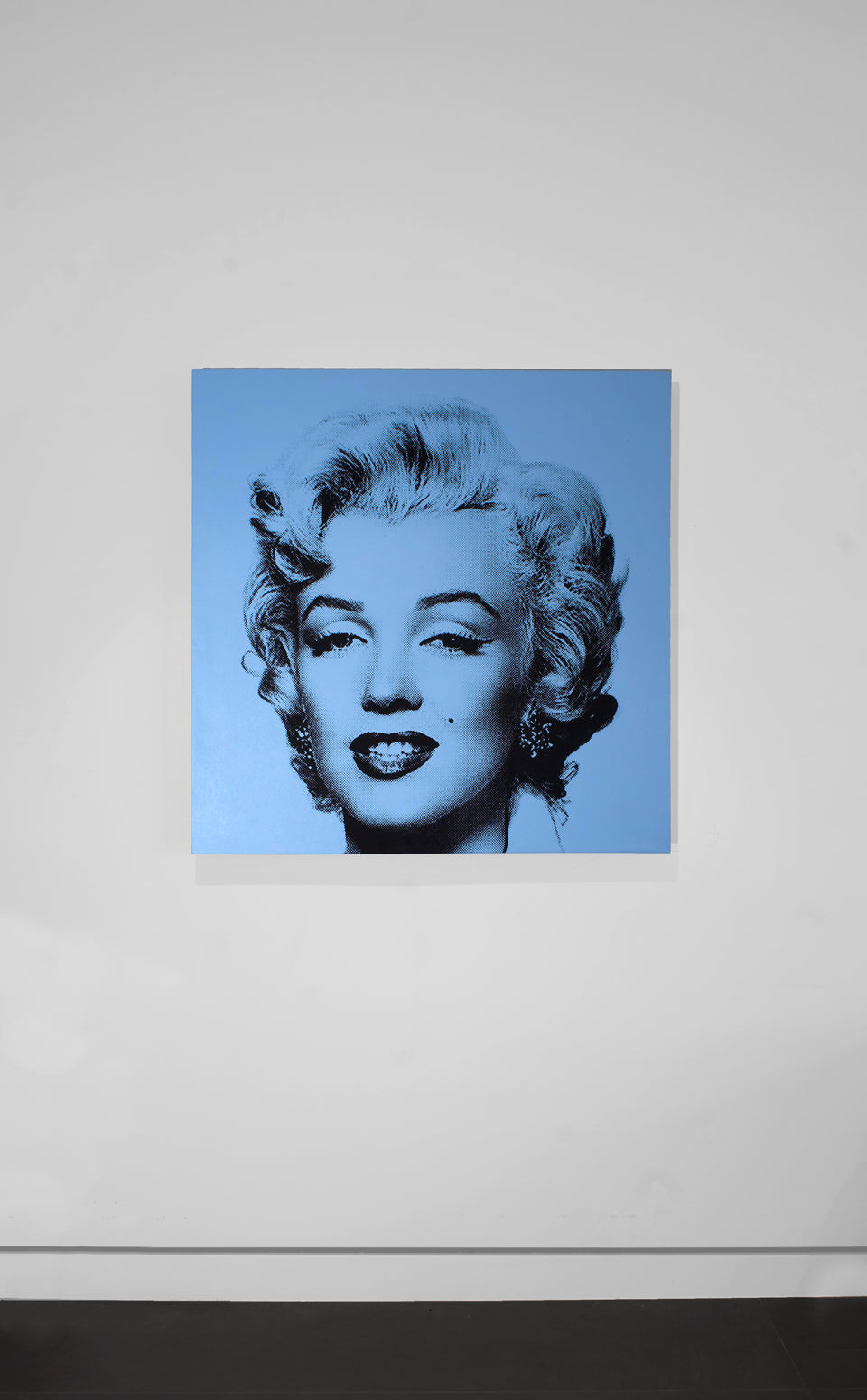 Marilyn Monroe (Light Blue) - Screenprint on Canvas 40" x 40"