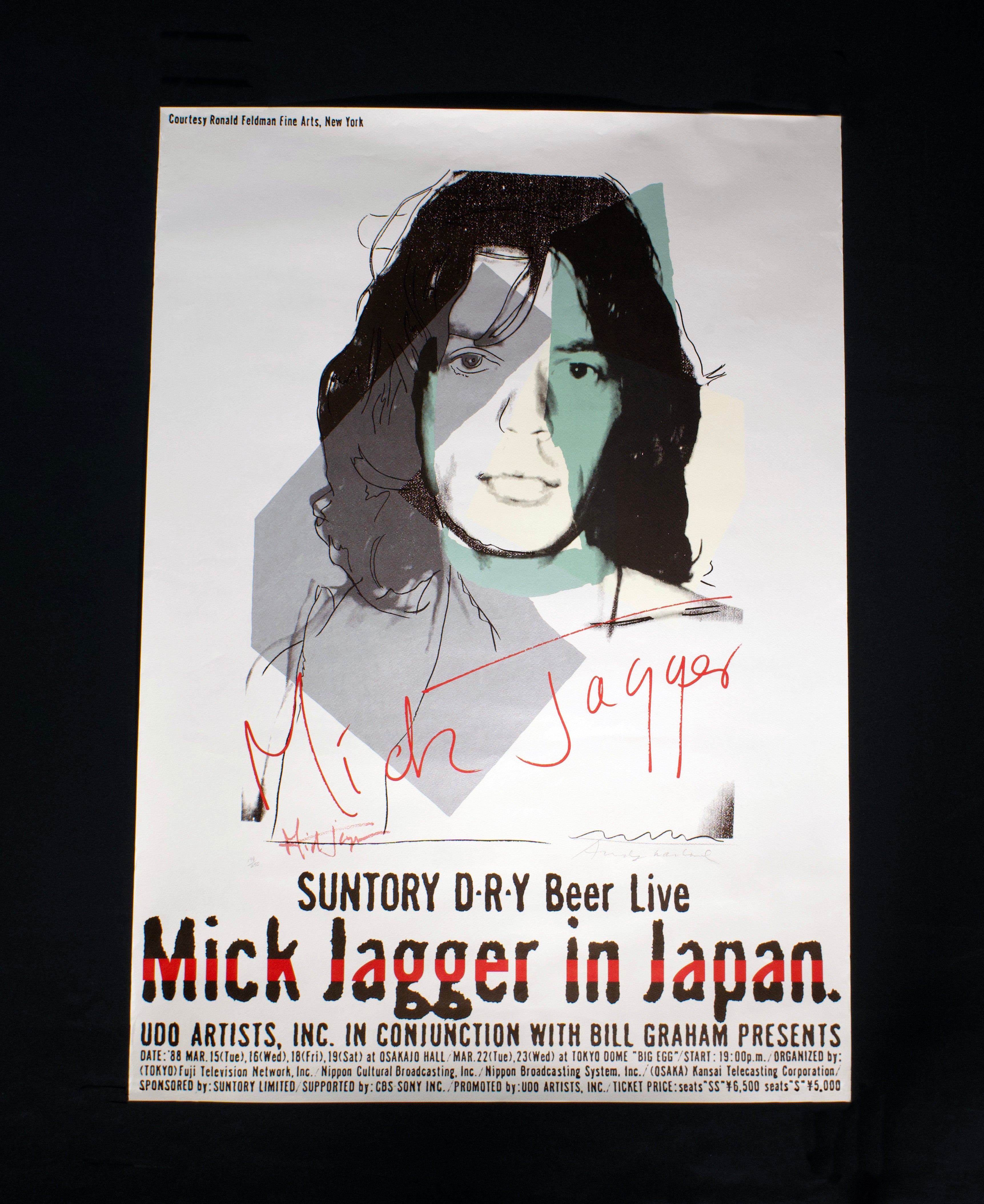 Mick Jagger in Japan Poster
