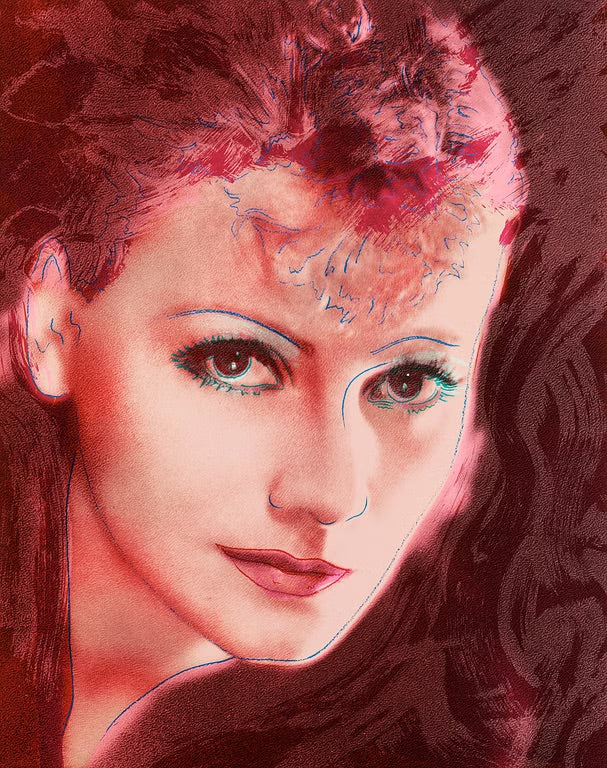 Greta Garbo 3, Screenprint and Acrylic