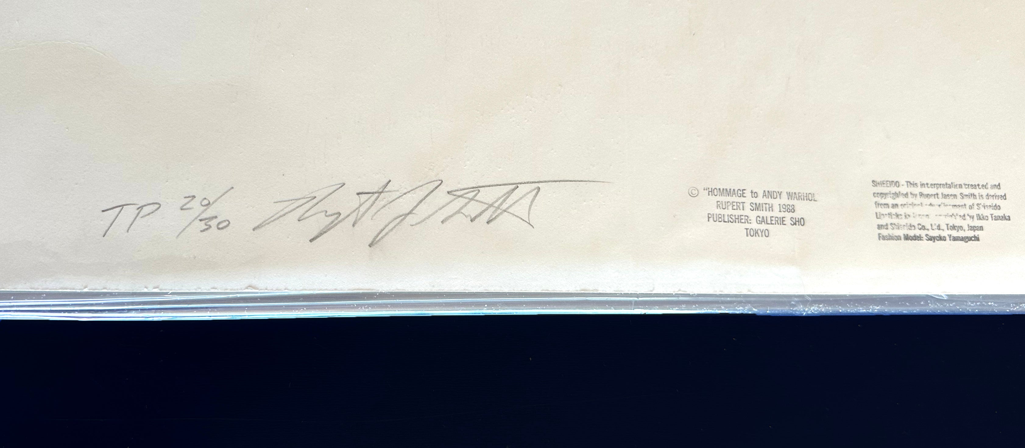 Shiseido (Trial Proof), Screenprint