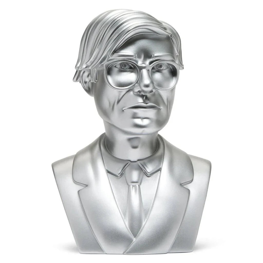 Andy Warhol 12" Bust - Silver Edition