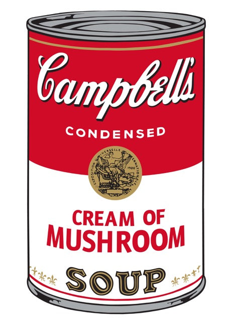 Campbell's Soup Can I Cream of Mushroom 11.53 - Sunday B. Morning