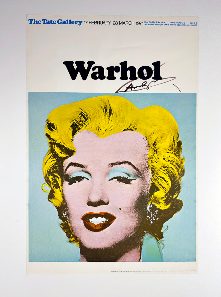 Tate Gallery Marilyn Monroe Exhibition Poster (Signed)