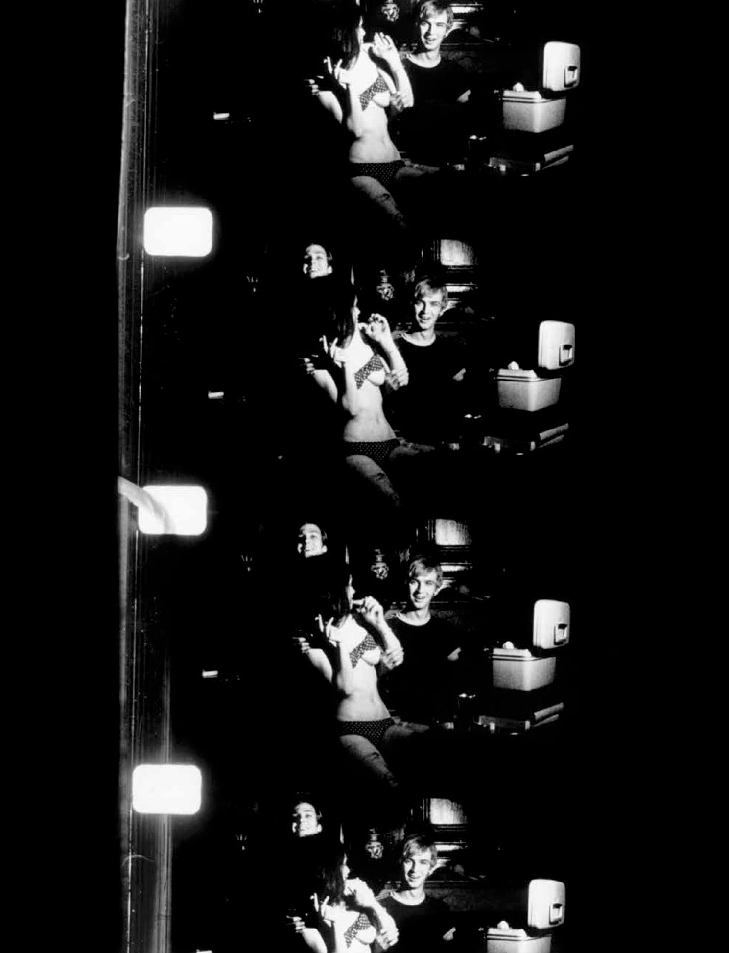Rene Ricard, Chase Mellon, and Susan Bottomly (International Velvet) by Gerard Malanga - Photo Print (Signed)