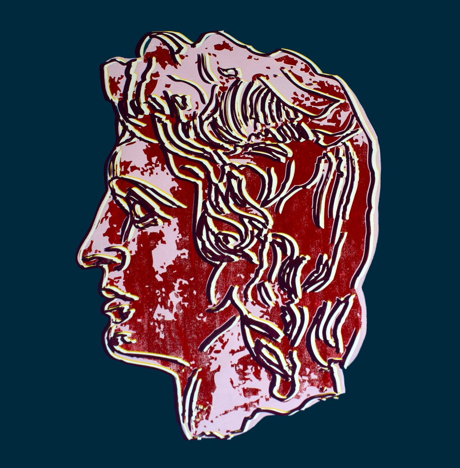 Alexander The Great (Green) - Canvas Print