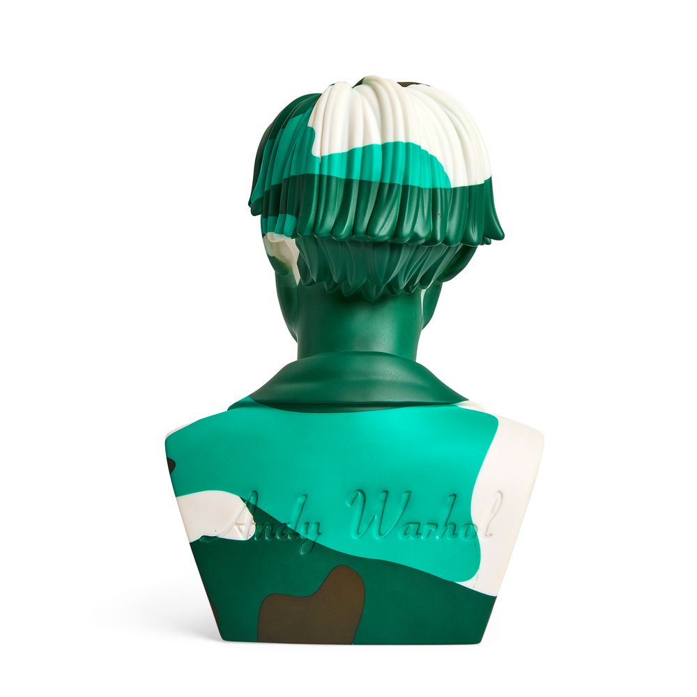 Andy Warhol 12" Bust - Green Camouflage