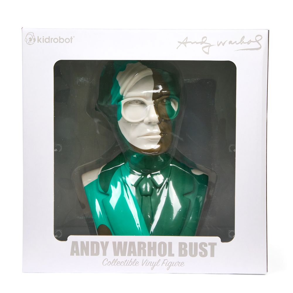 Andy Warhol 12" Bust - Green Camouflage