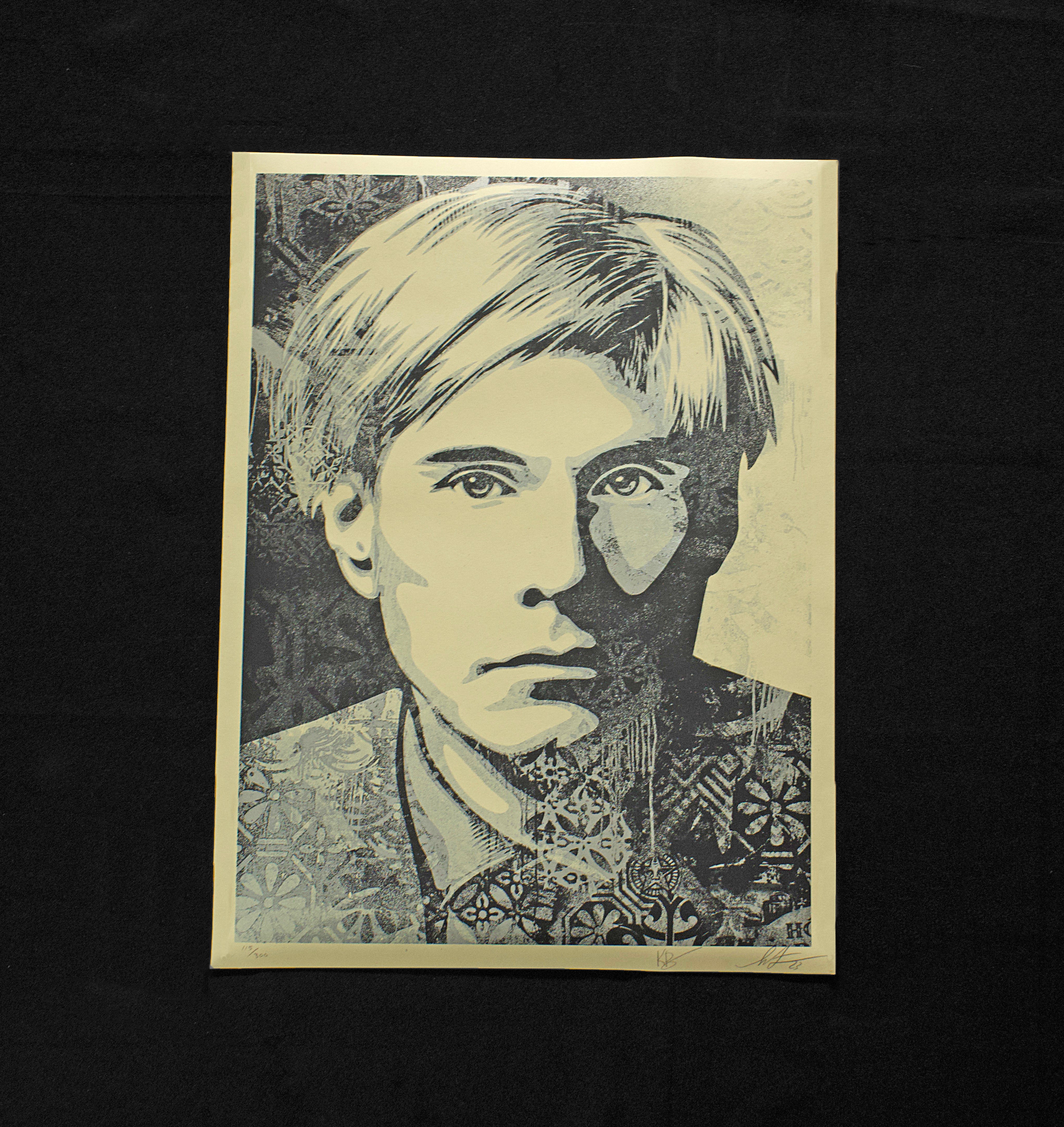 Andy Warhol Collage (Silver)