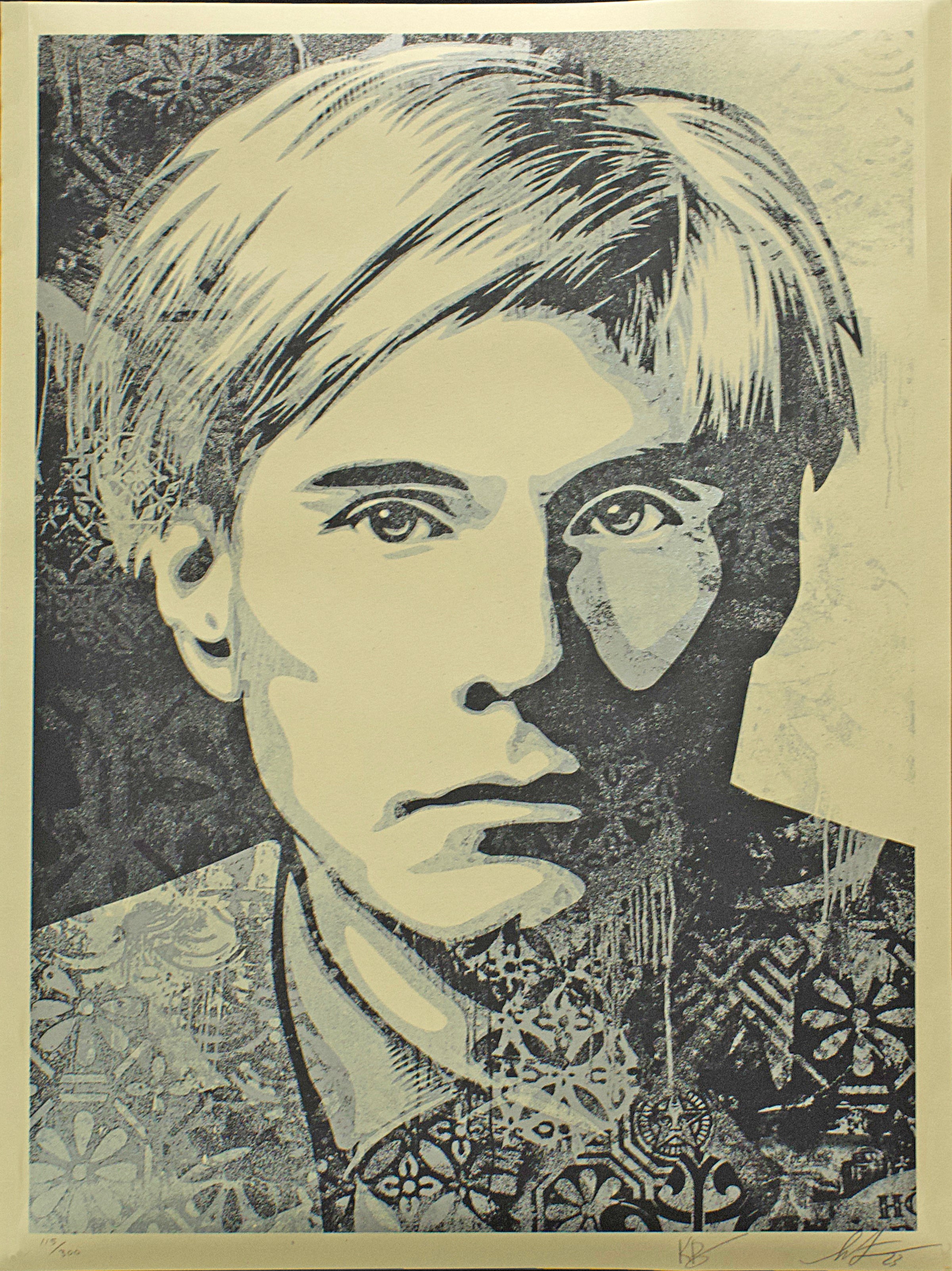 Andy Warhol Collage (Silver)