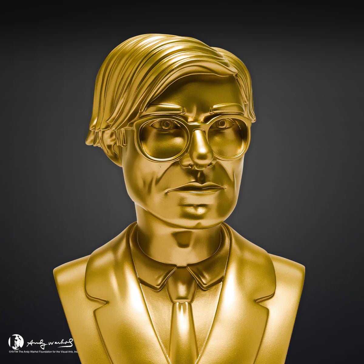 Andy Warhol 12" Bust - "Gold"