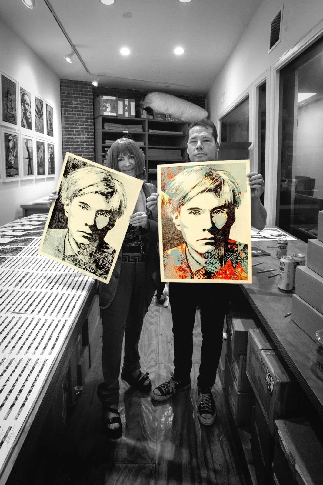 Andy Warhol Collage (Color)