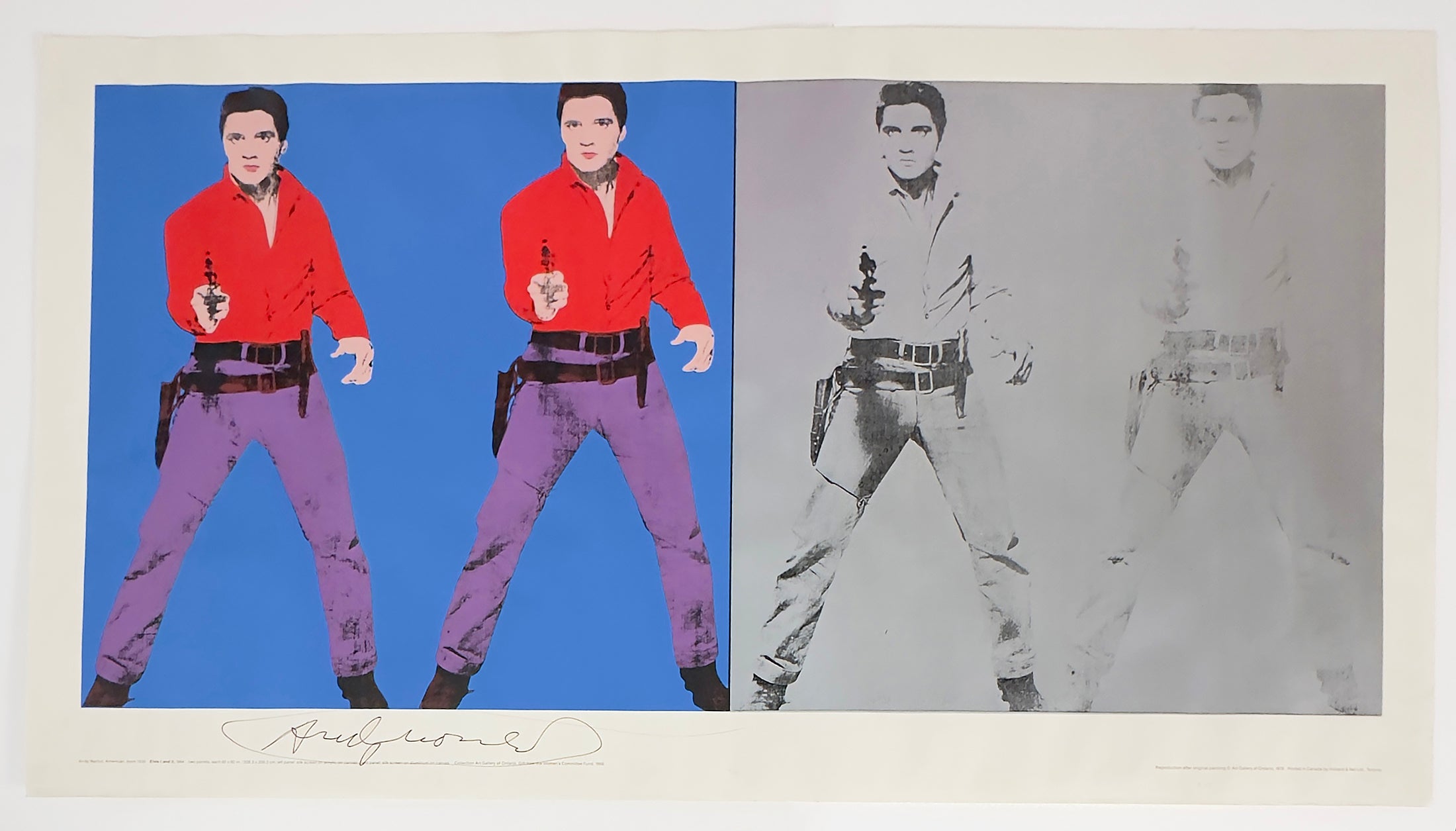 Elvis I and II Poster (Signed)