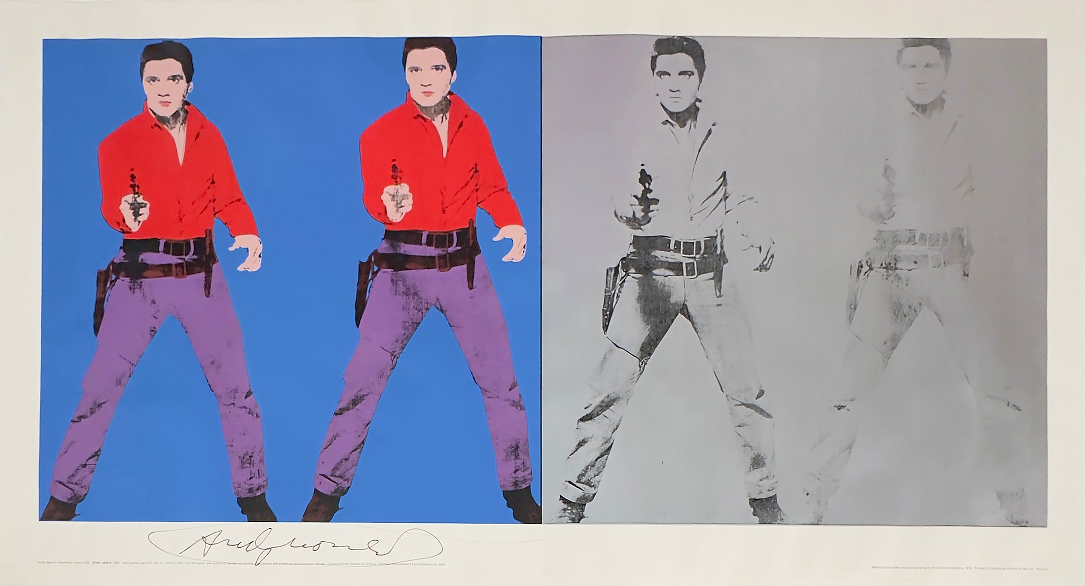 Elvis I and II Poster (Signed)